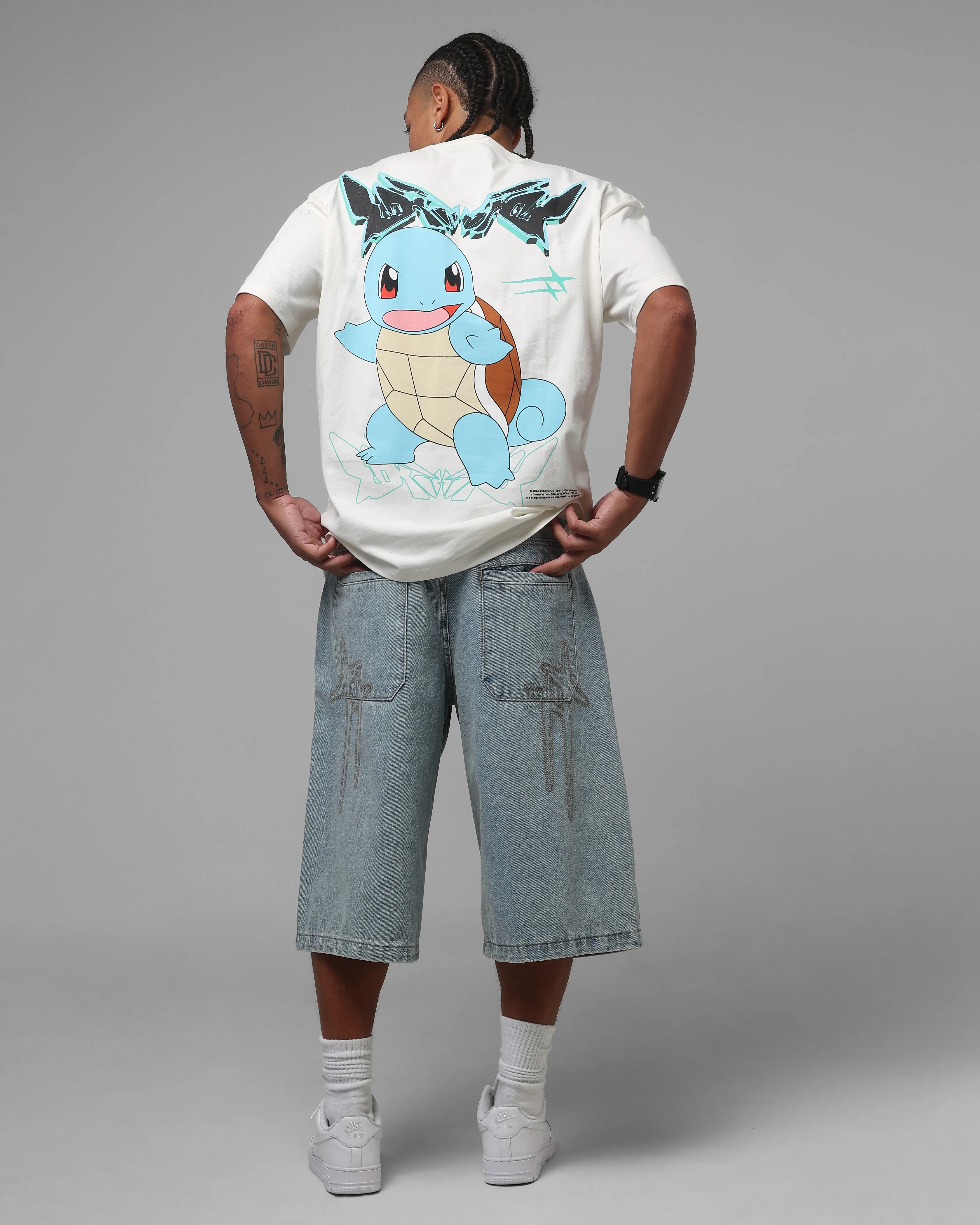 Pokémon By Loiter Squirtle Heavyweight T-Shirt Off White - Image 3