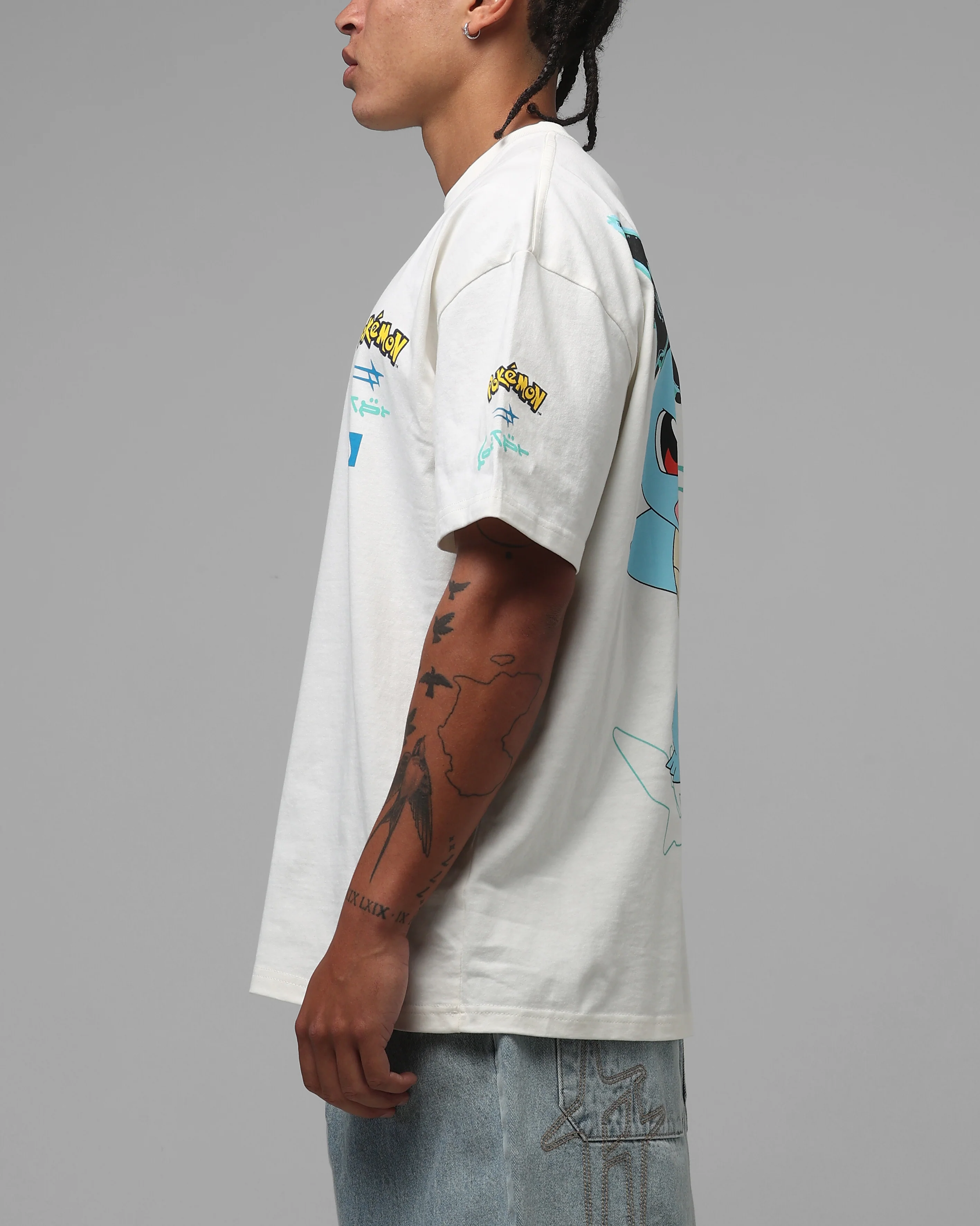Pokémon By Loiter Squirtle Heavyweight T-Shirt Off White - Image 6