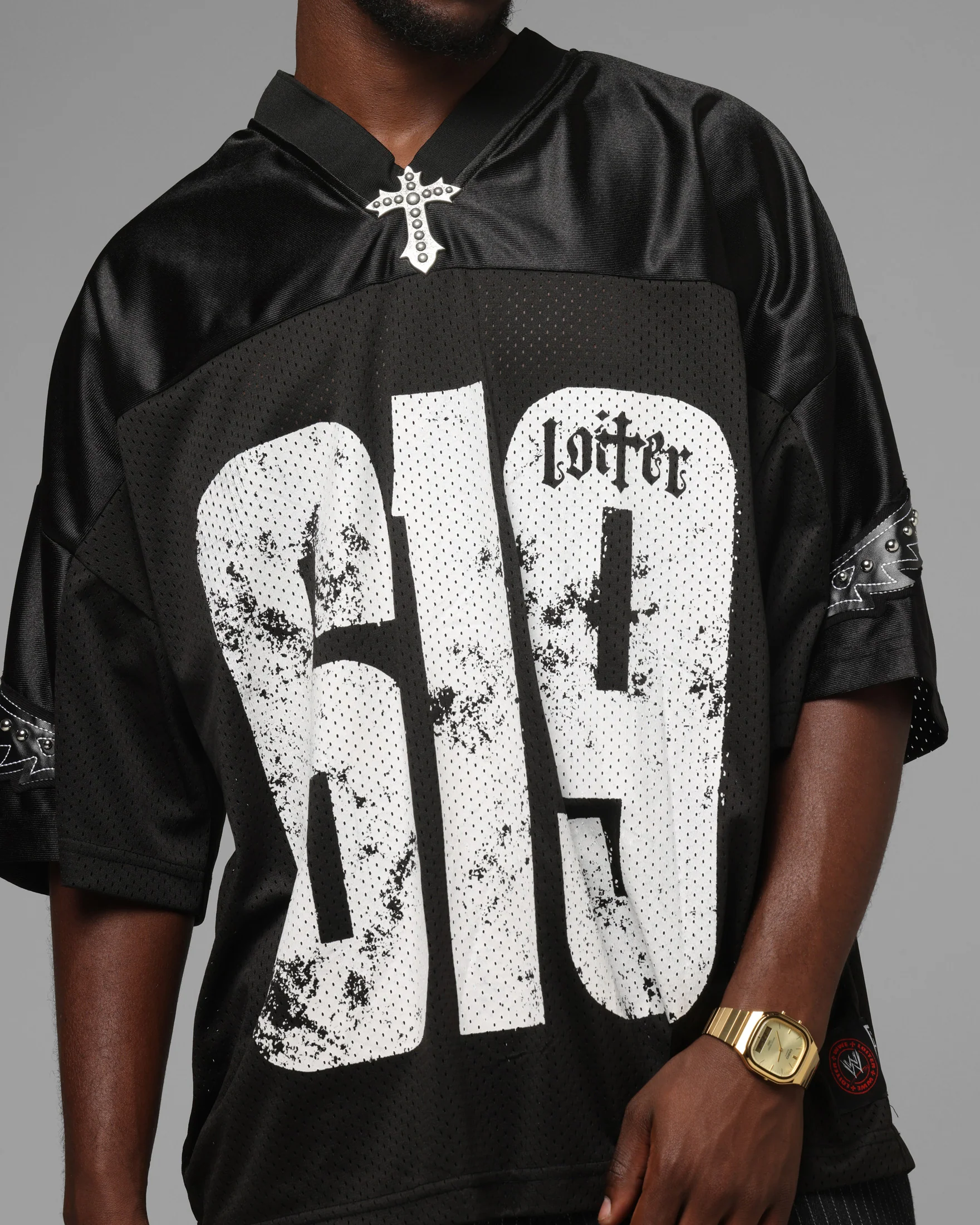 Loiter X WWE Rey Mysterio Jersey Black - Image 7