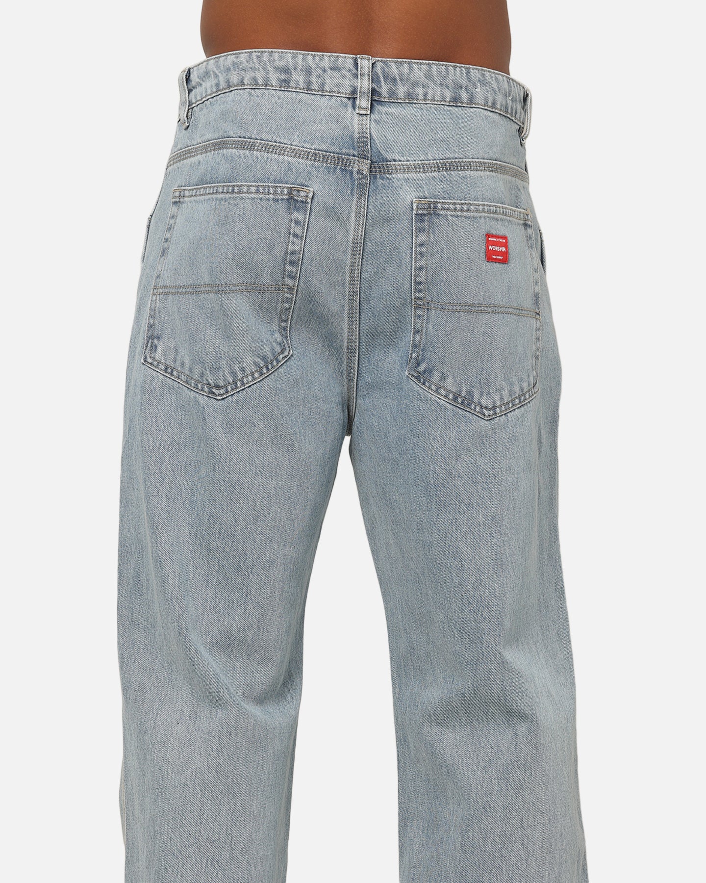 Worship Lounger Jeans Worship Worn Blue - Image 8