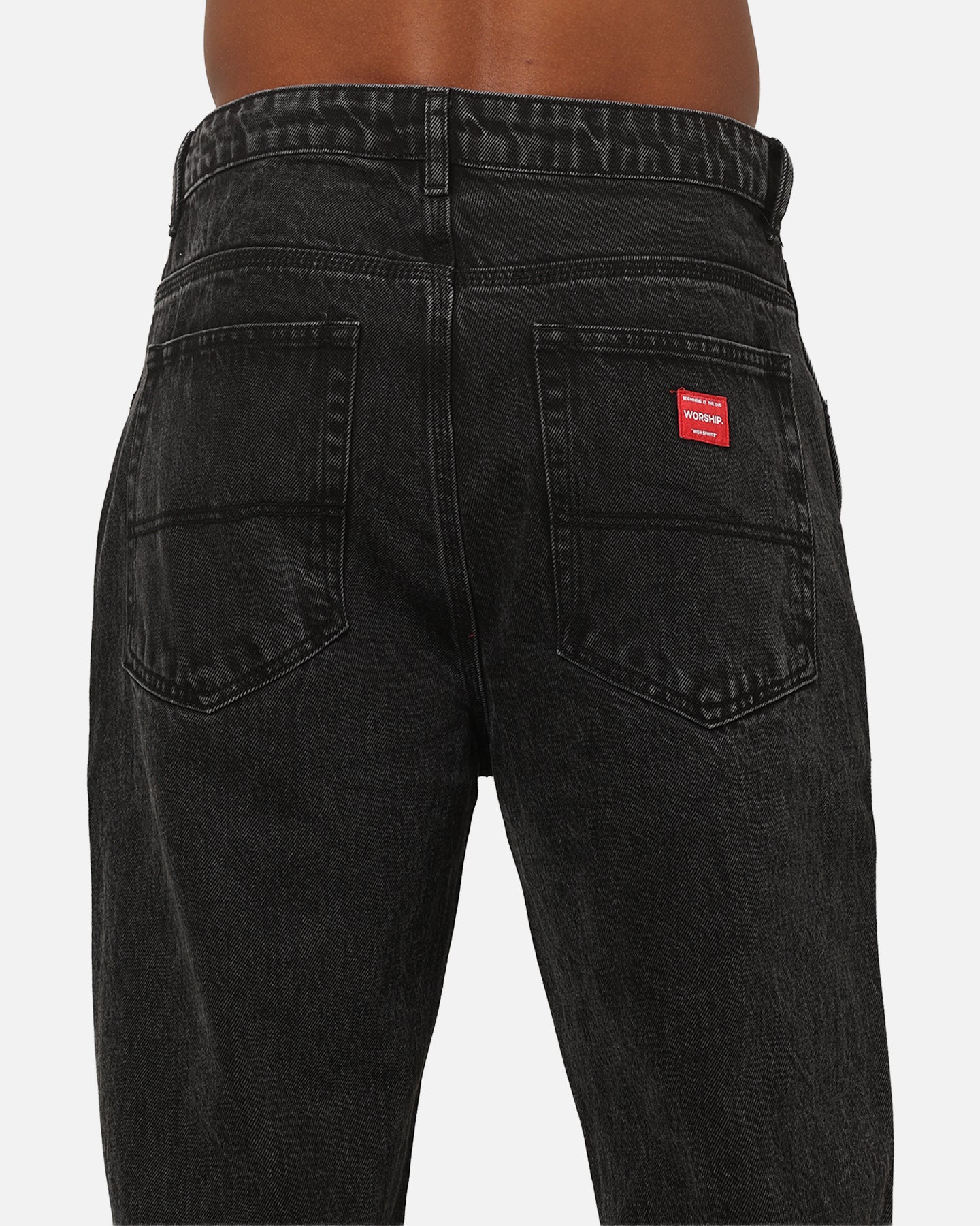 Worship Supplies Lounger Jeans Black Rinse - Image 7