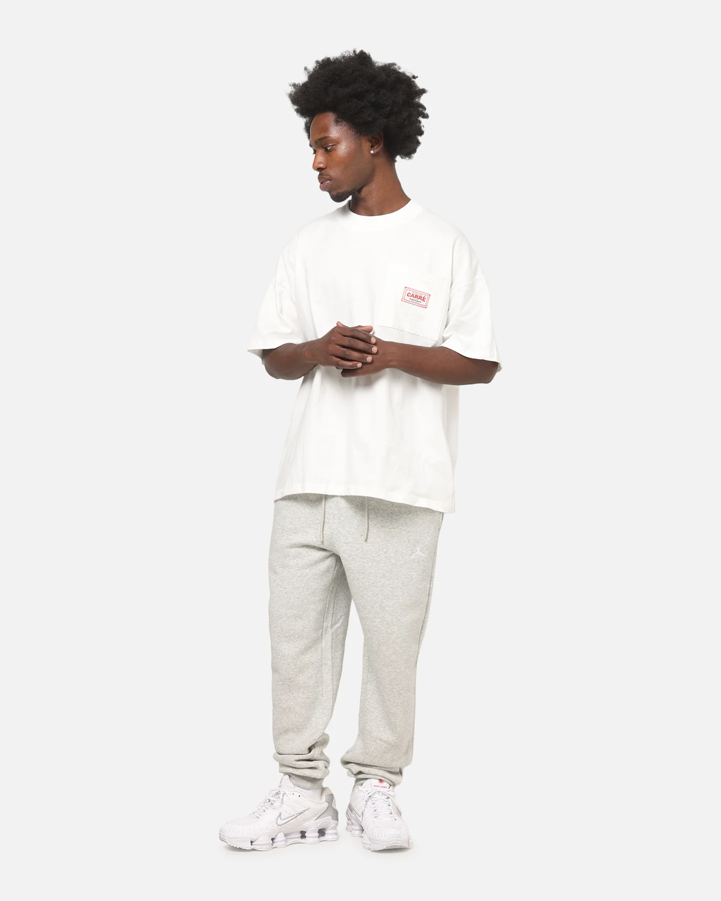 Jordan Brooklyn Fleece Pants Grey Heather/White - Image 2