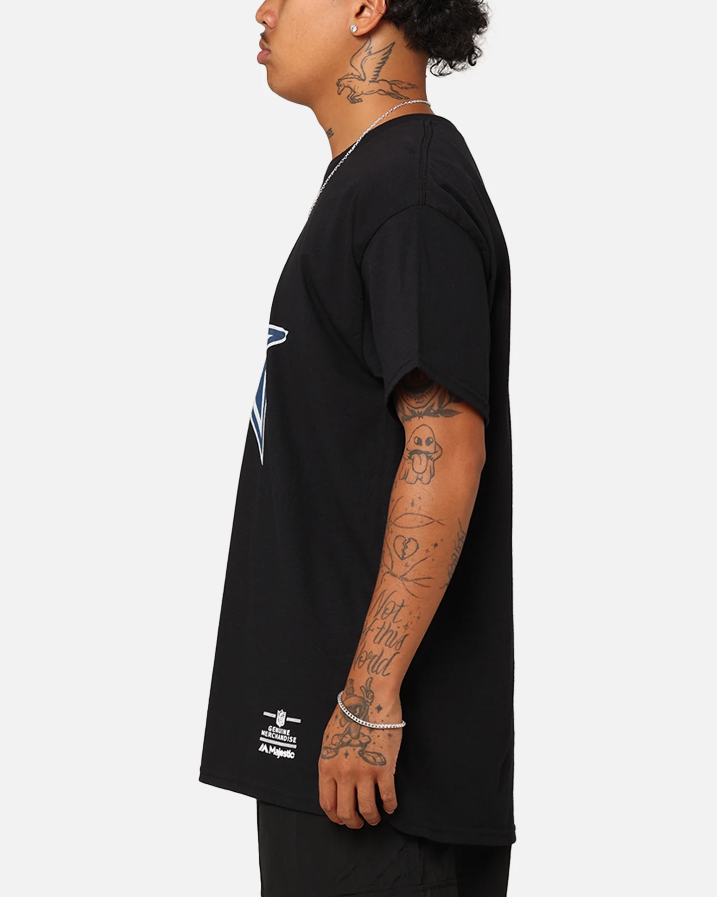 Majestic Athletic Dallas Cowboys Team Crest T-Shirt Black - Image 5