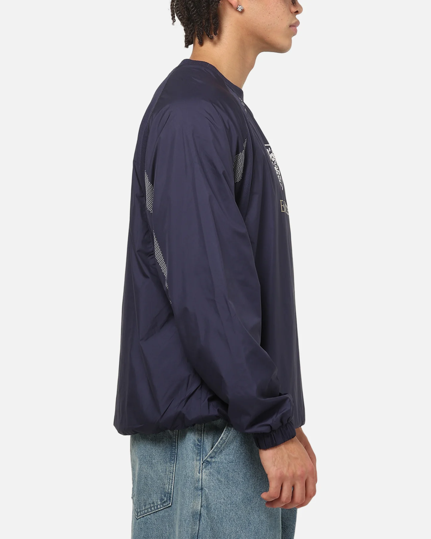 Majestic Athletic England Nylon Crewneck Navy - Image 5