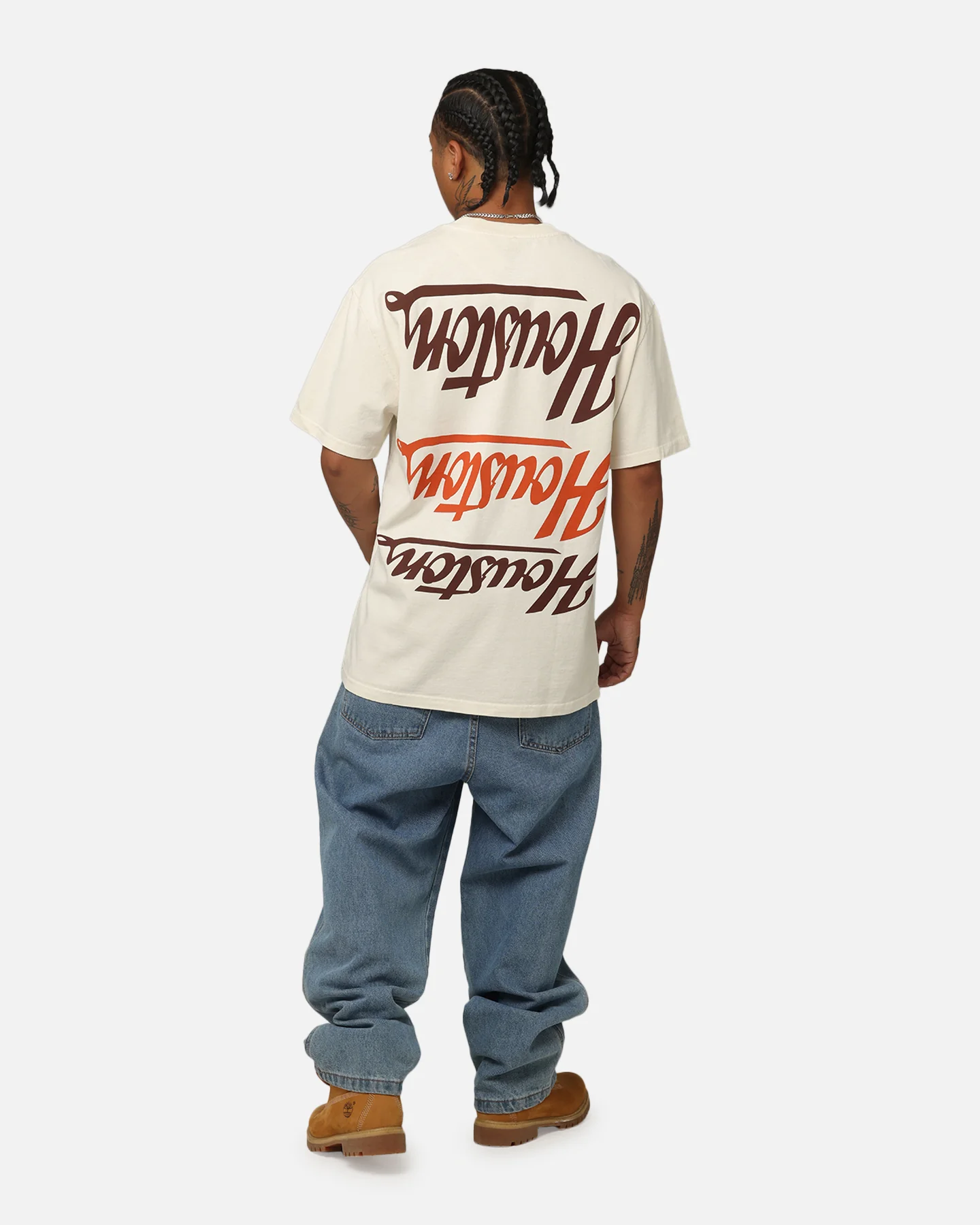Majestic Athletic Houston Astros Patchwork T-Shirt Ecru - Image 4