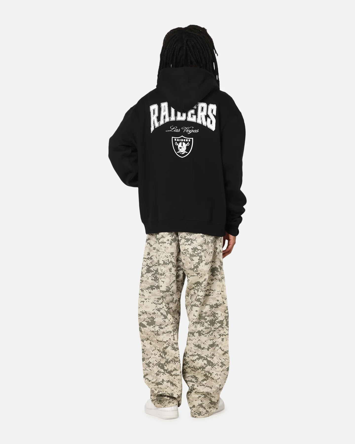 Majestic Athletic Las Vegas Raiders Champs Serial Mono Hoodie Black - Image 3