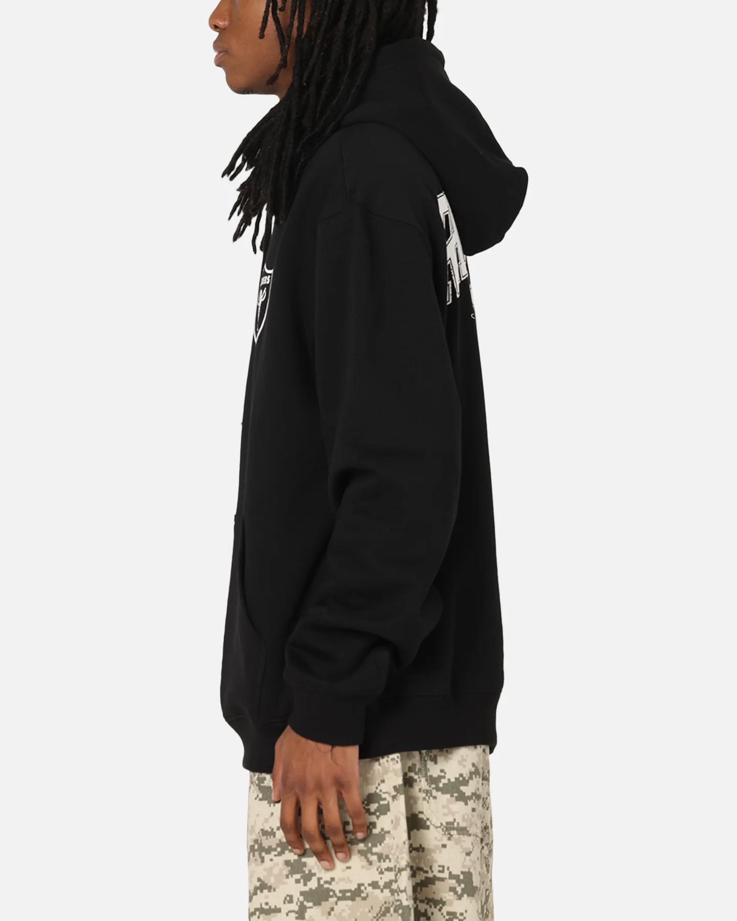 Majestic Athletic Las Vegas Raiders Champs Serial Mono Hoodie Black - Image 6