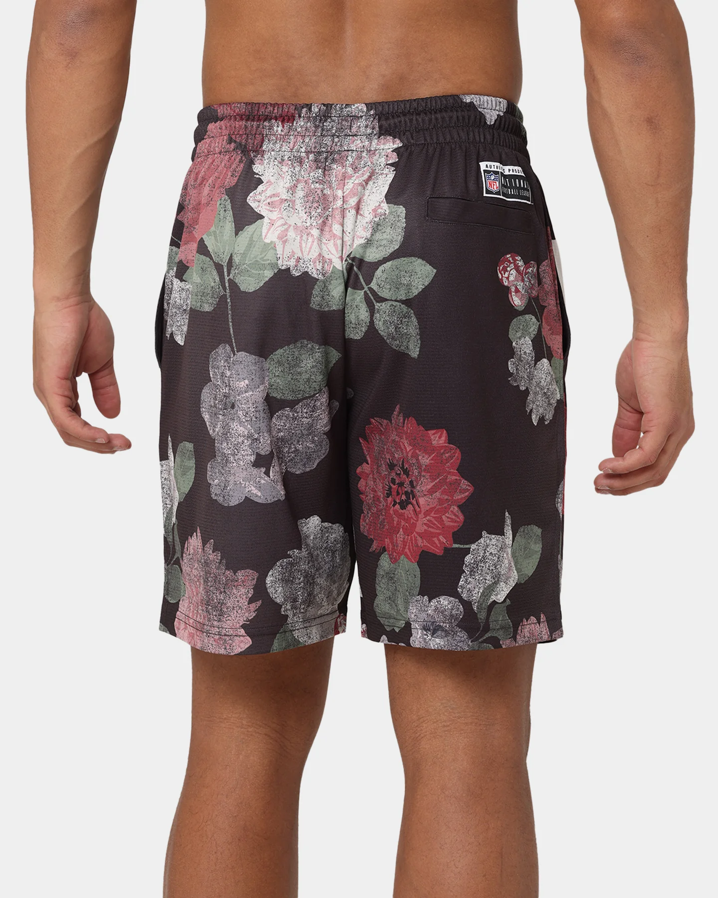 Majestic Athletic Las Vegas Raiders Digi Floral Camo Shorts Faded Black - Image 8