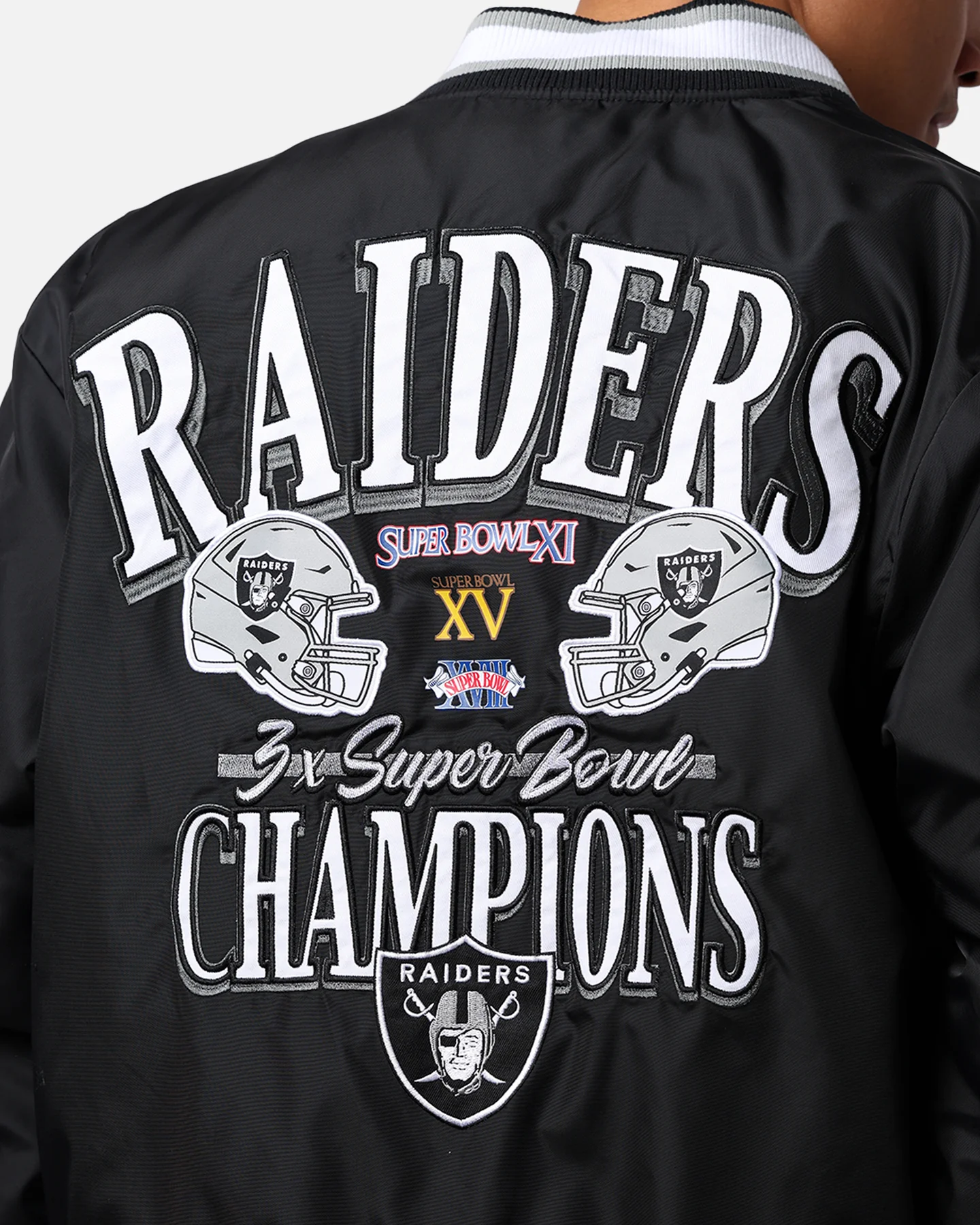 Majestic Athletic Las Vegas Raiders Moto Jacket Faded Black - Image 10