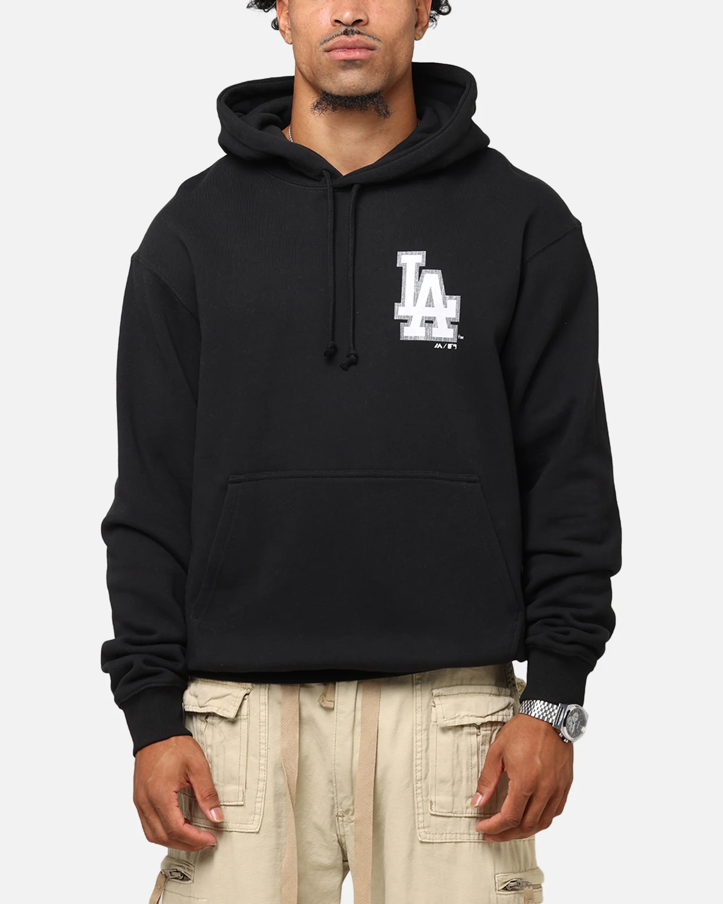 Majestic Athletic Los Angeles Dodgers Acland Hoodie Black - Image 2