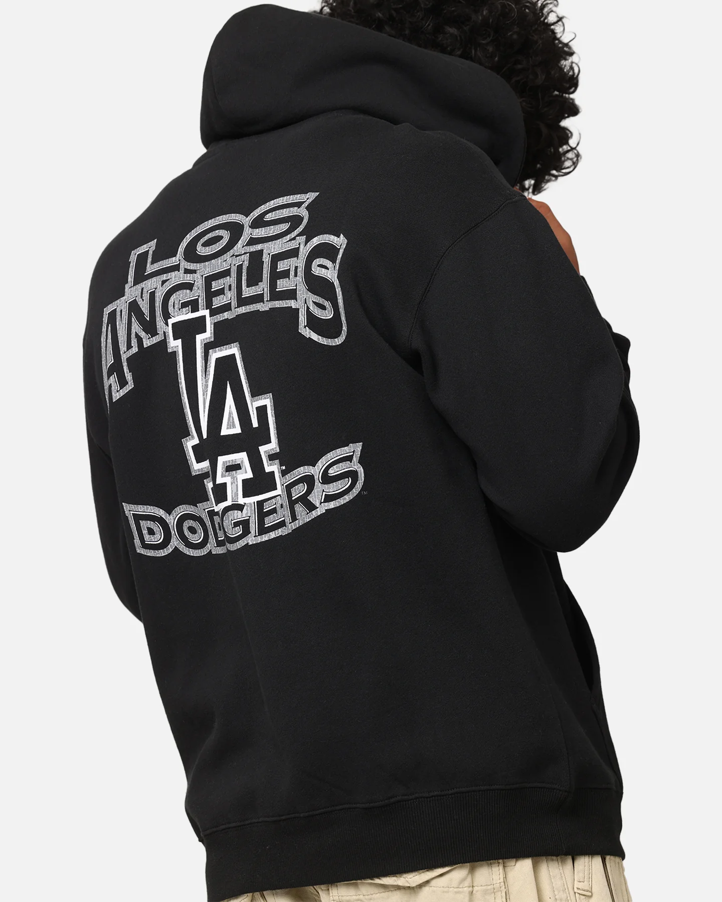 Majestic Athletic Los Angeles Dodgers Acland Hoodie Black - Image 7