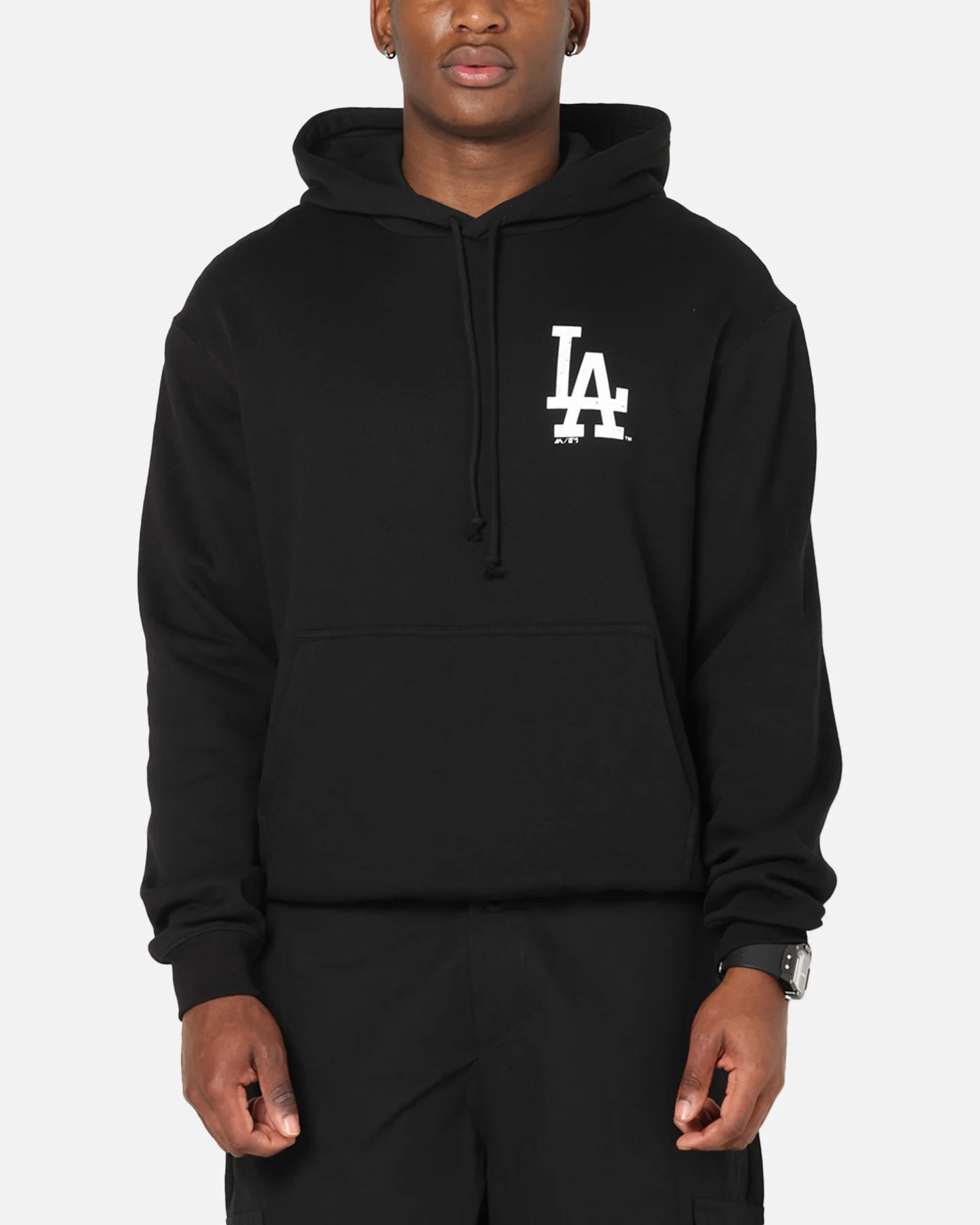 Majestic Athletic Los Angeles Dodgers Champs Serial Mono Hoodie Black - Image 2