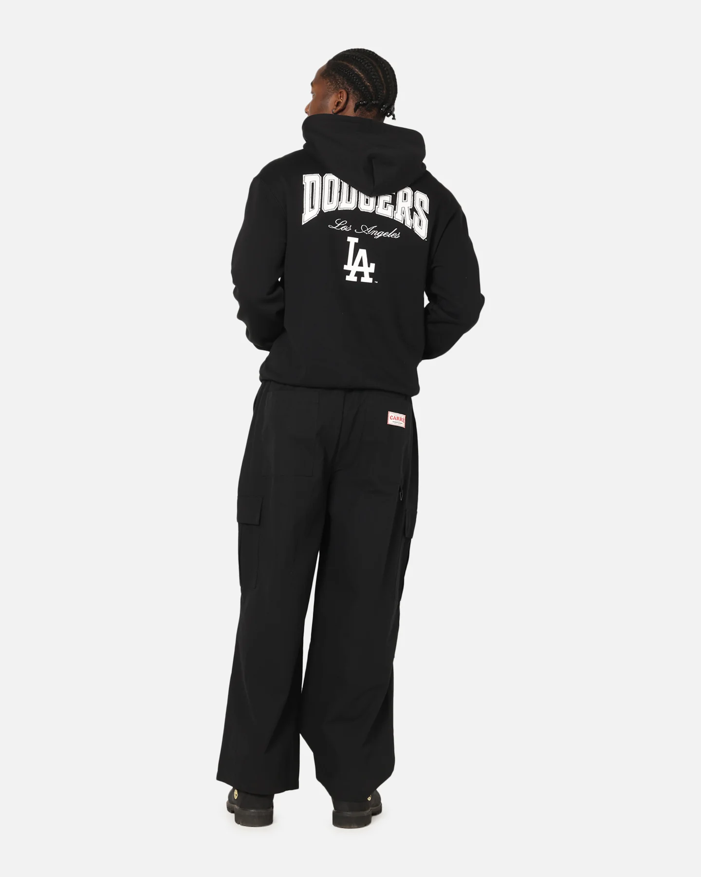 Majestic Athletic Los Angeles Dodgers Champs Serial Mono Hoodie Black - Image 3