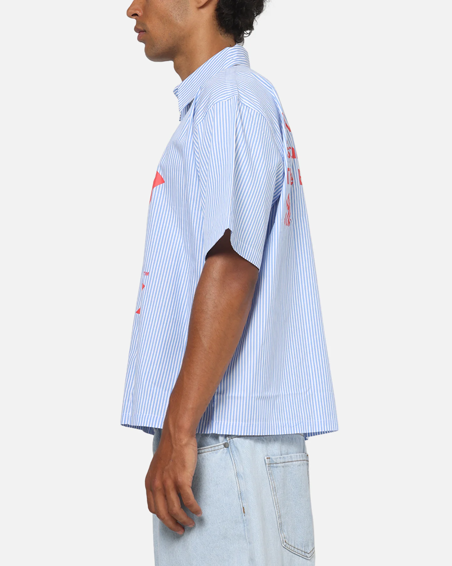 Majestic Athletic New York Yankees Graphic Boxy Shirt White/Blue - Image 6