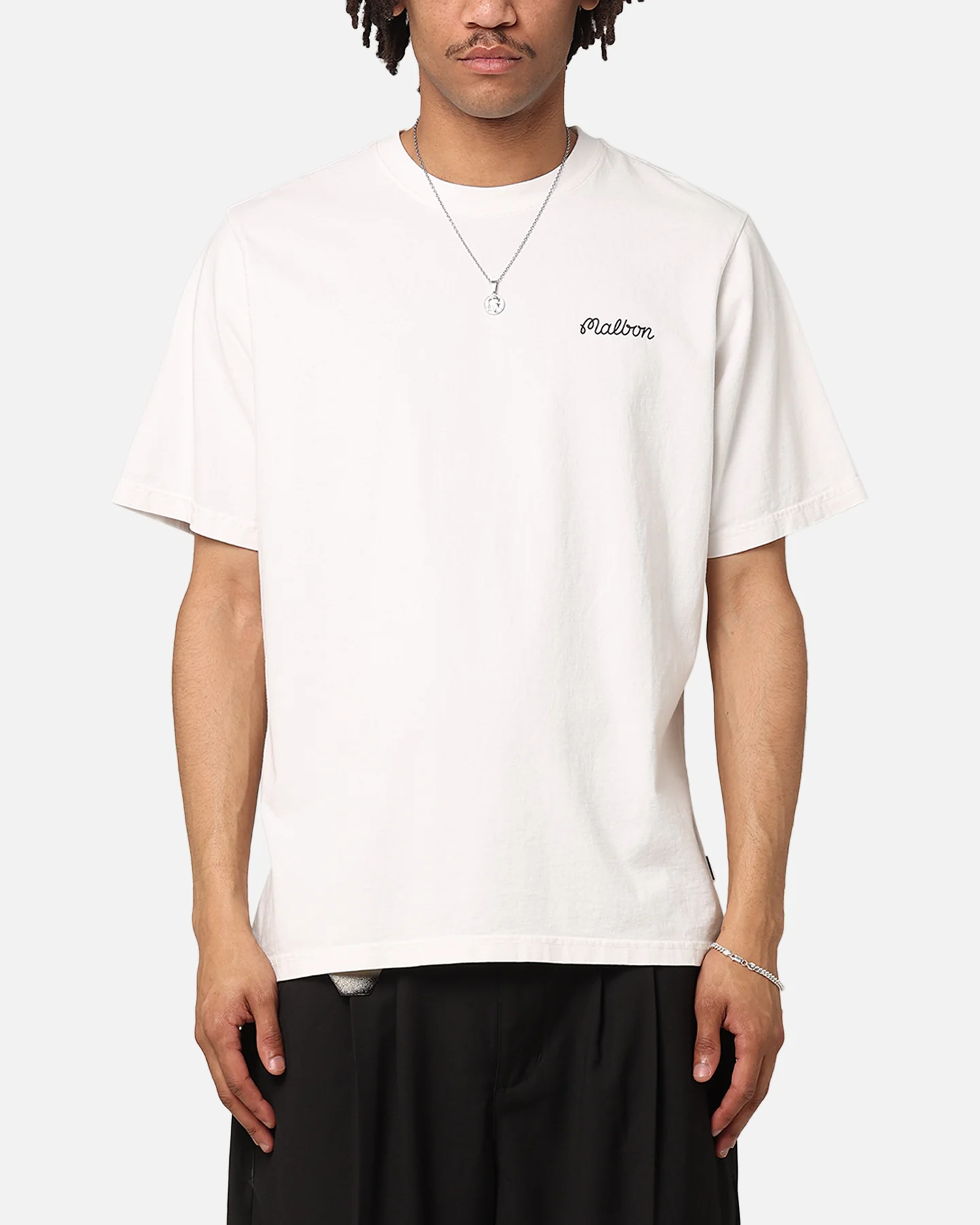 Malbon Baldwin Buckets Knockout T-Shirt White - Image 2
