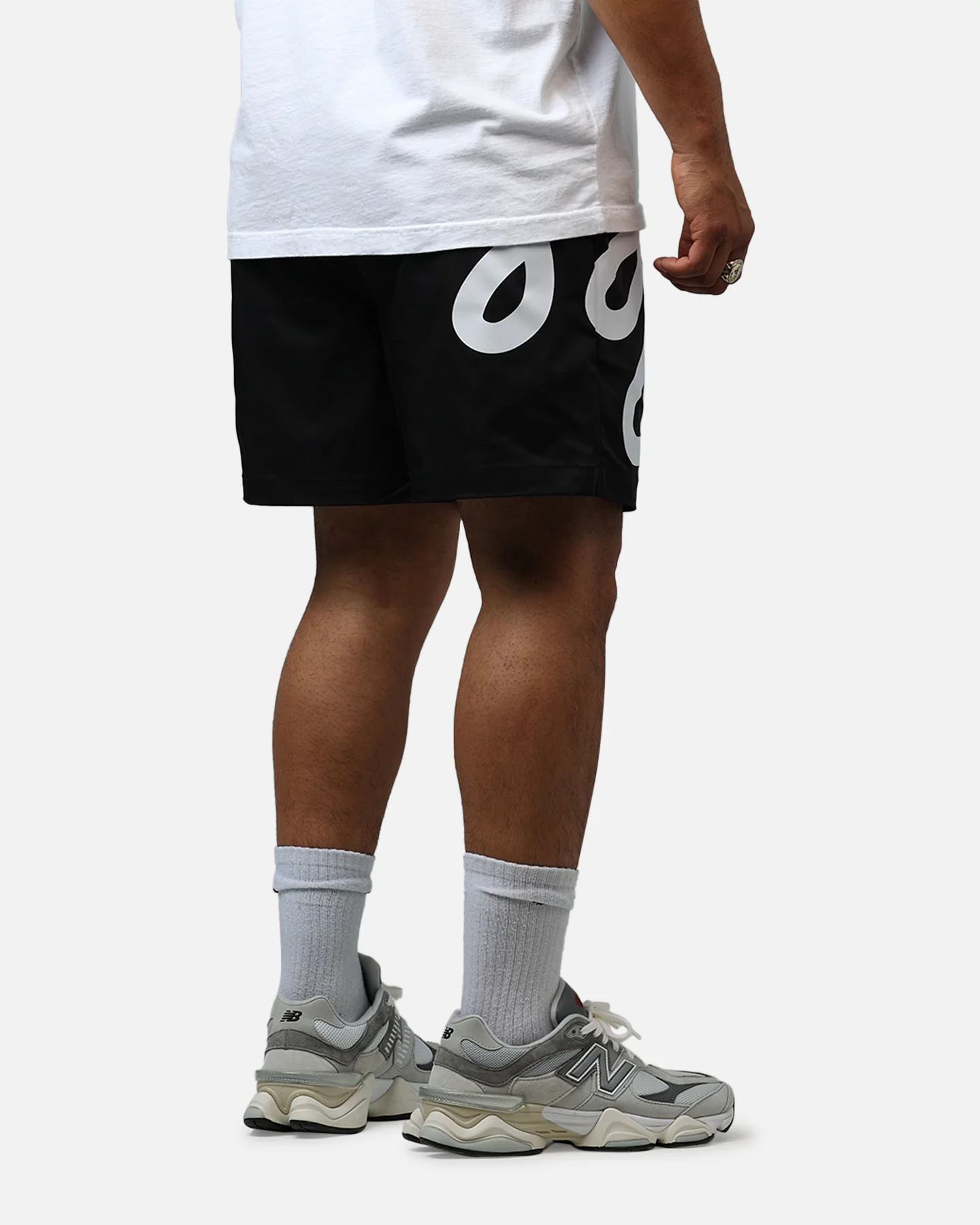 Malbon Menton Nylon Shorts Black - Image 3