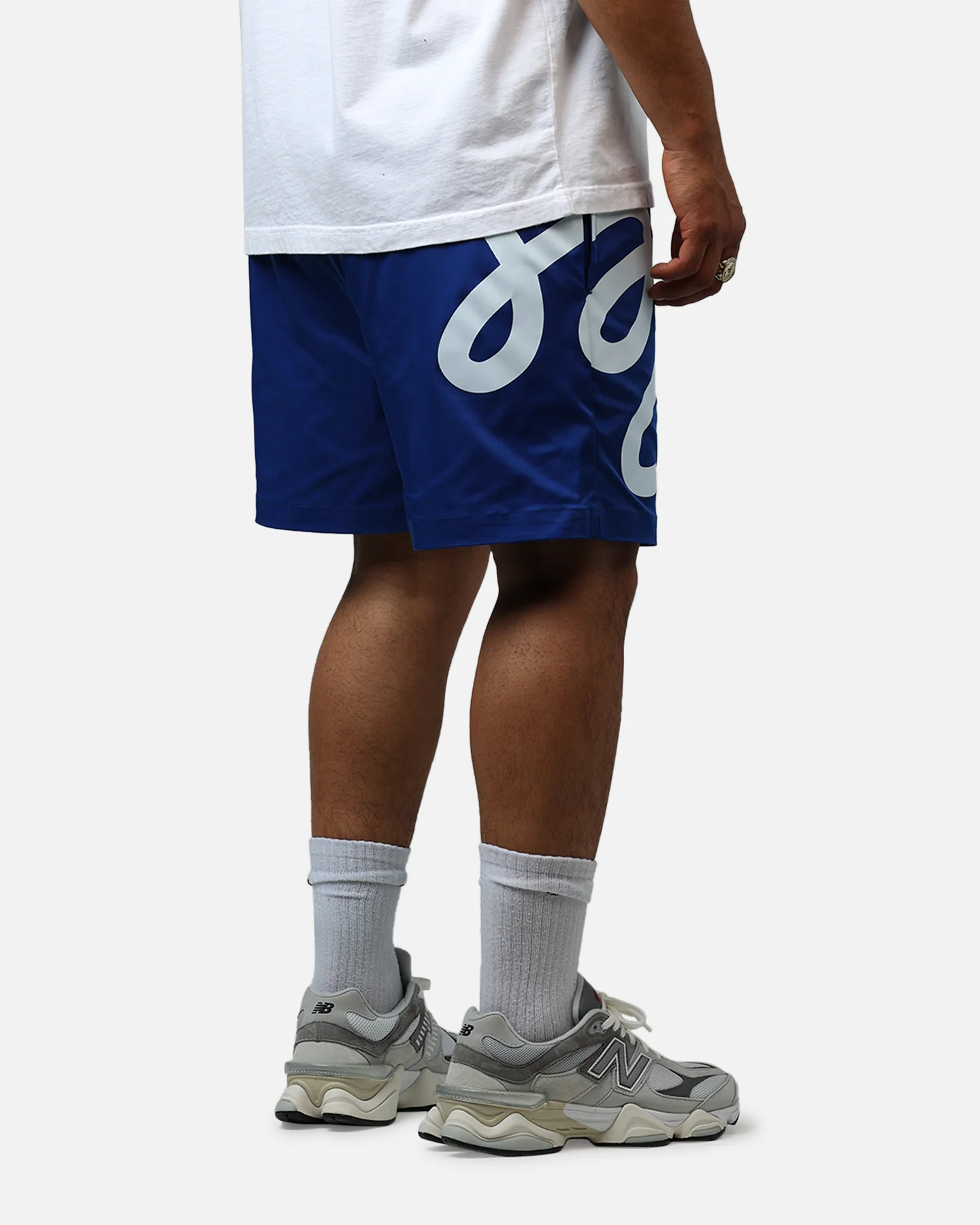 Malbon Menton Nylon Shorts Blue - Image 3