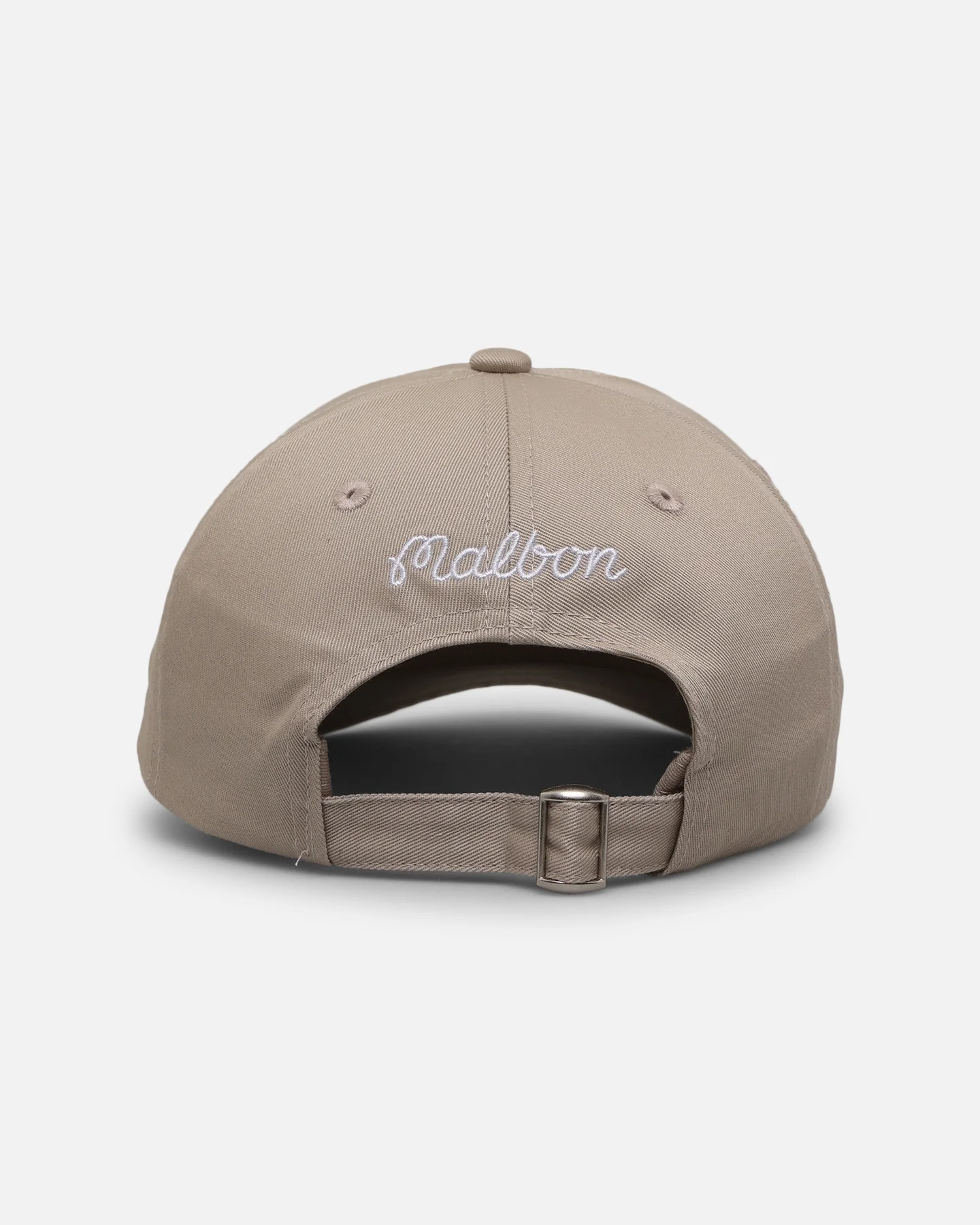Malbon Washed Cotton Twill Strapback Sand - Image 2