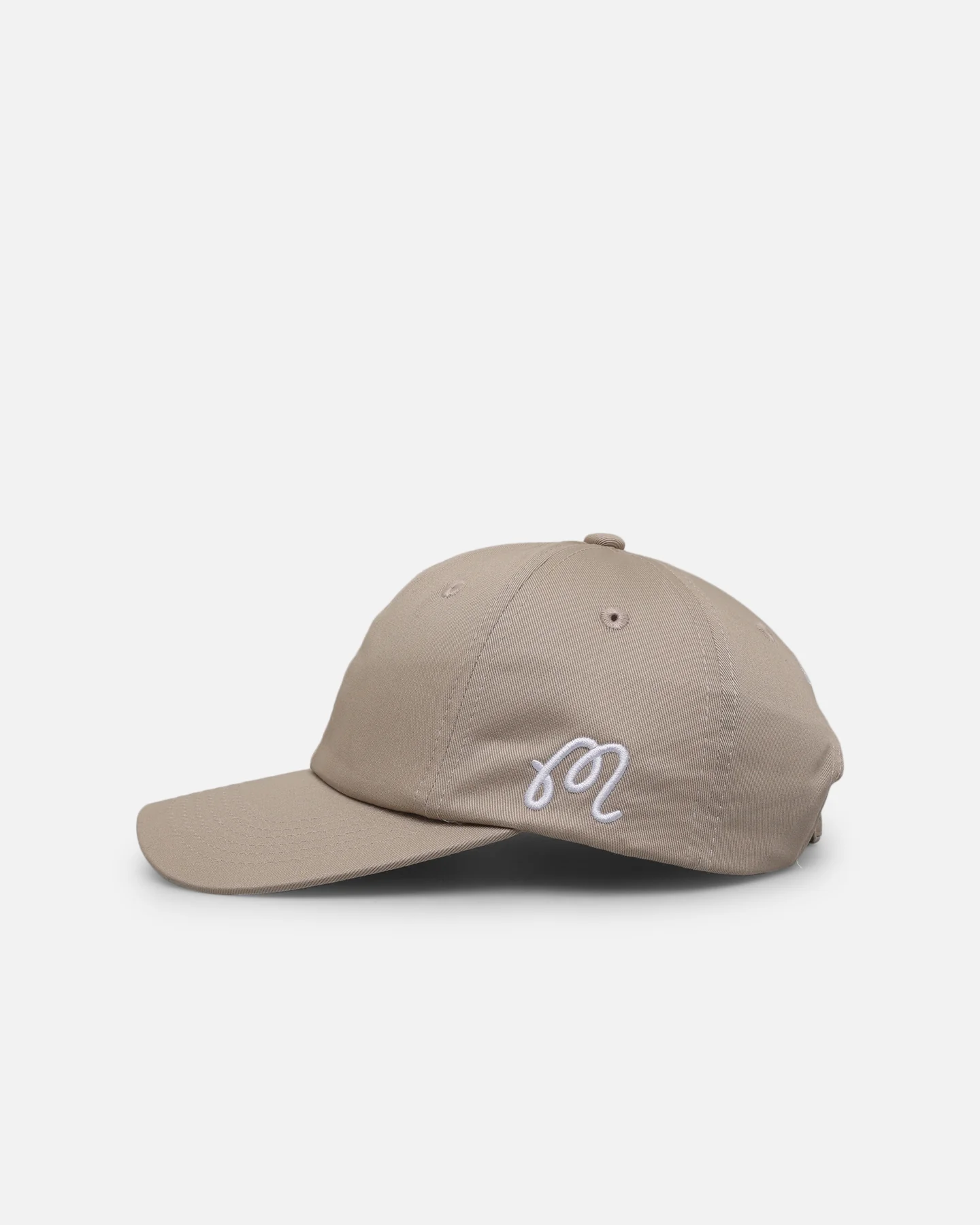 Malbon Washed Cotton Twill Strapback Sand - Image 4