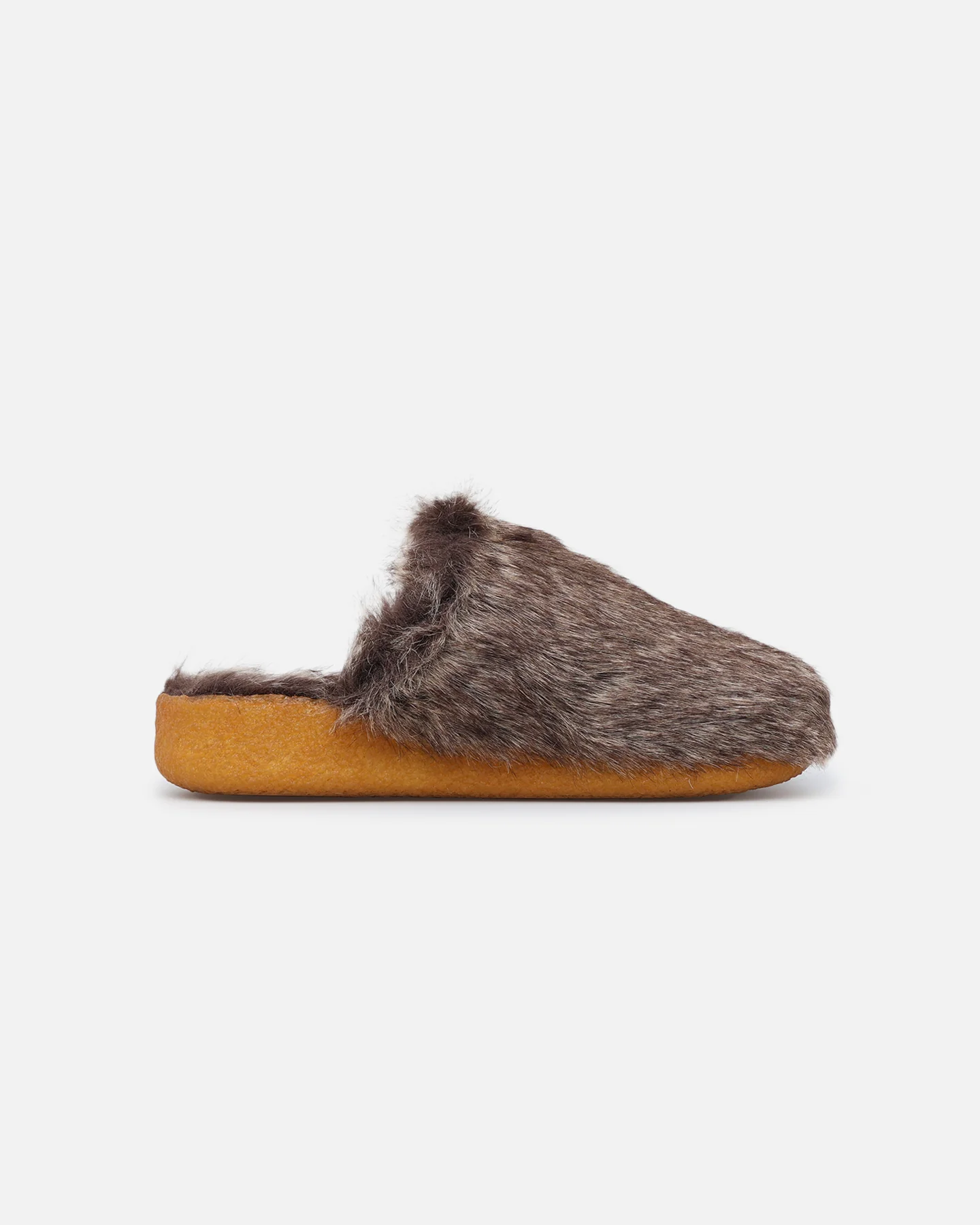 Malibu Sandals Women's Coyote Mule Faux Fur Brown - Image 2