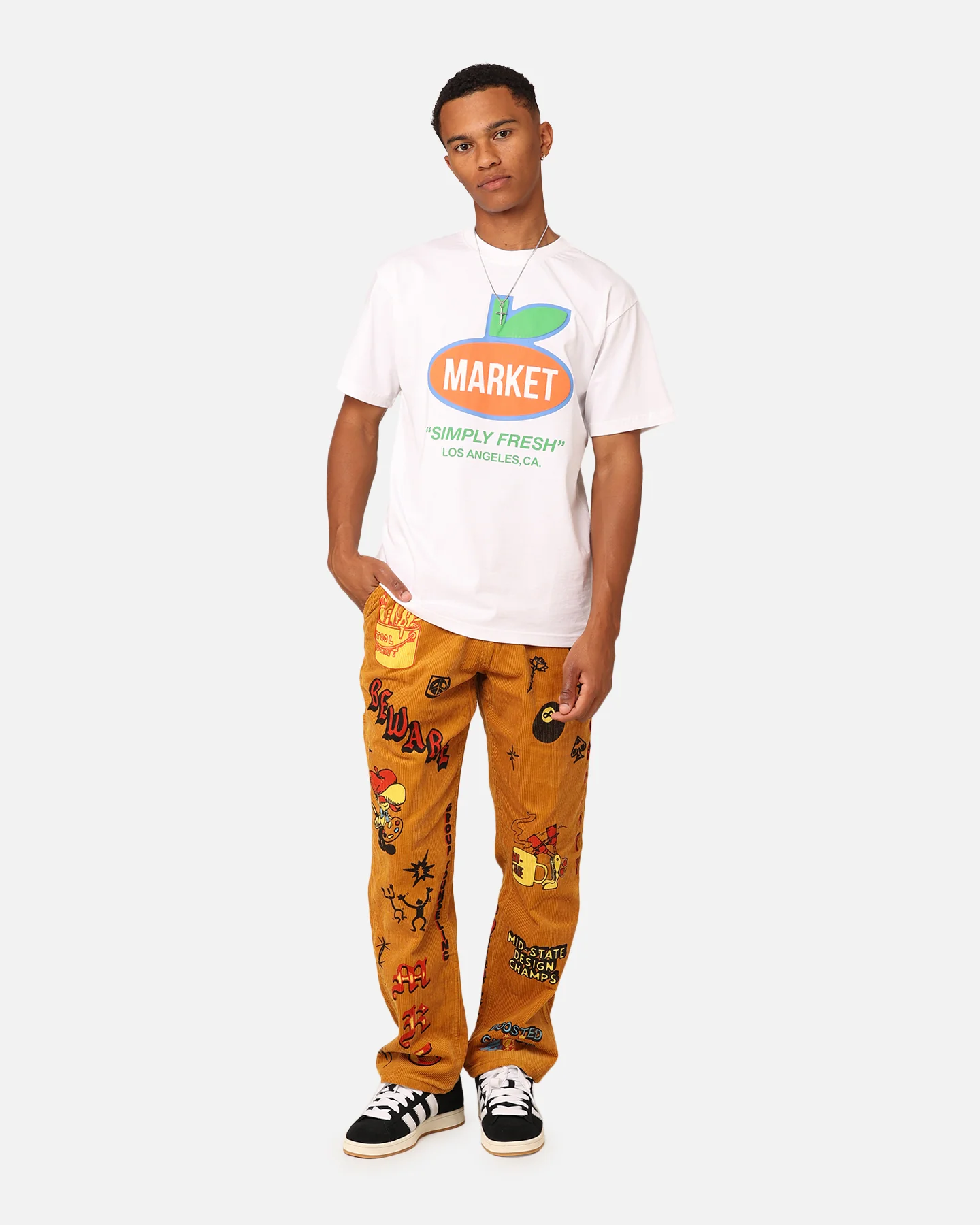 Market Boosted Club Corduroy Pants Rattan - Image 2
