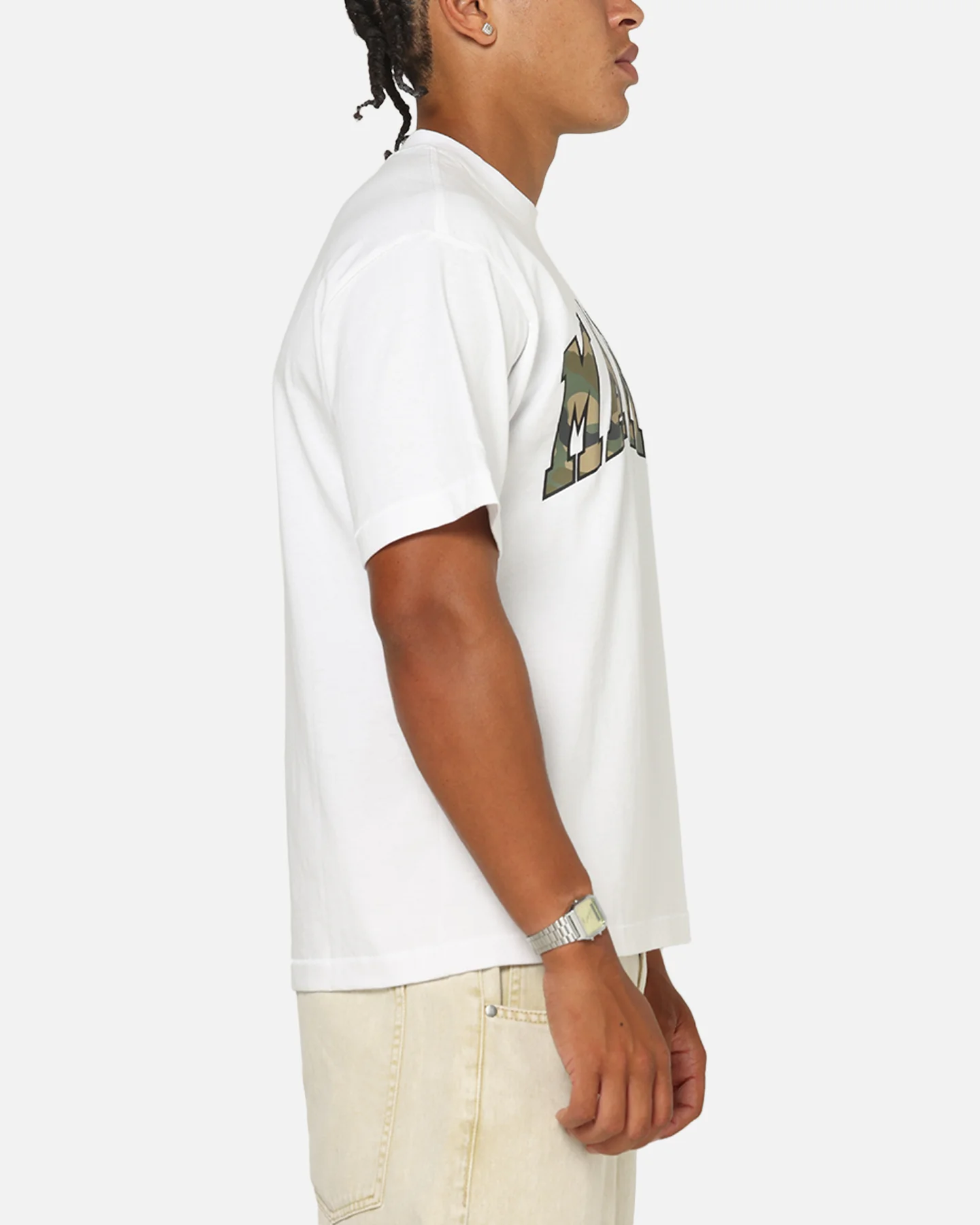 Market Camo Arc T-Shirt White - Image 4