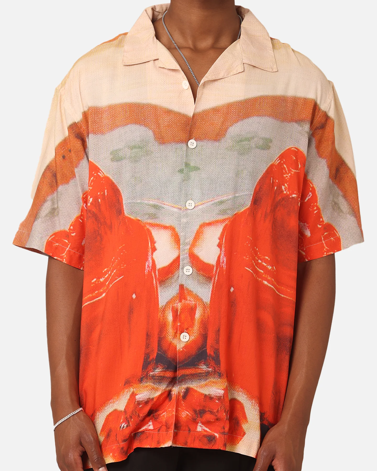 Market Entertaining Short Sleeve Button Up Shirt Multi - Image 3
