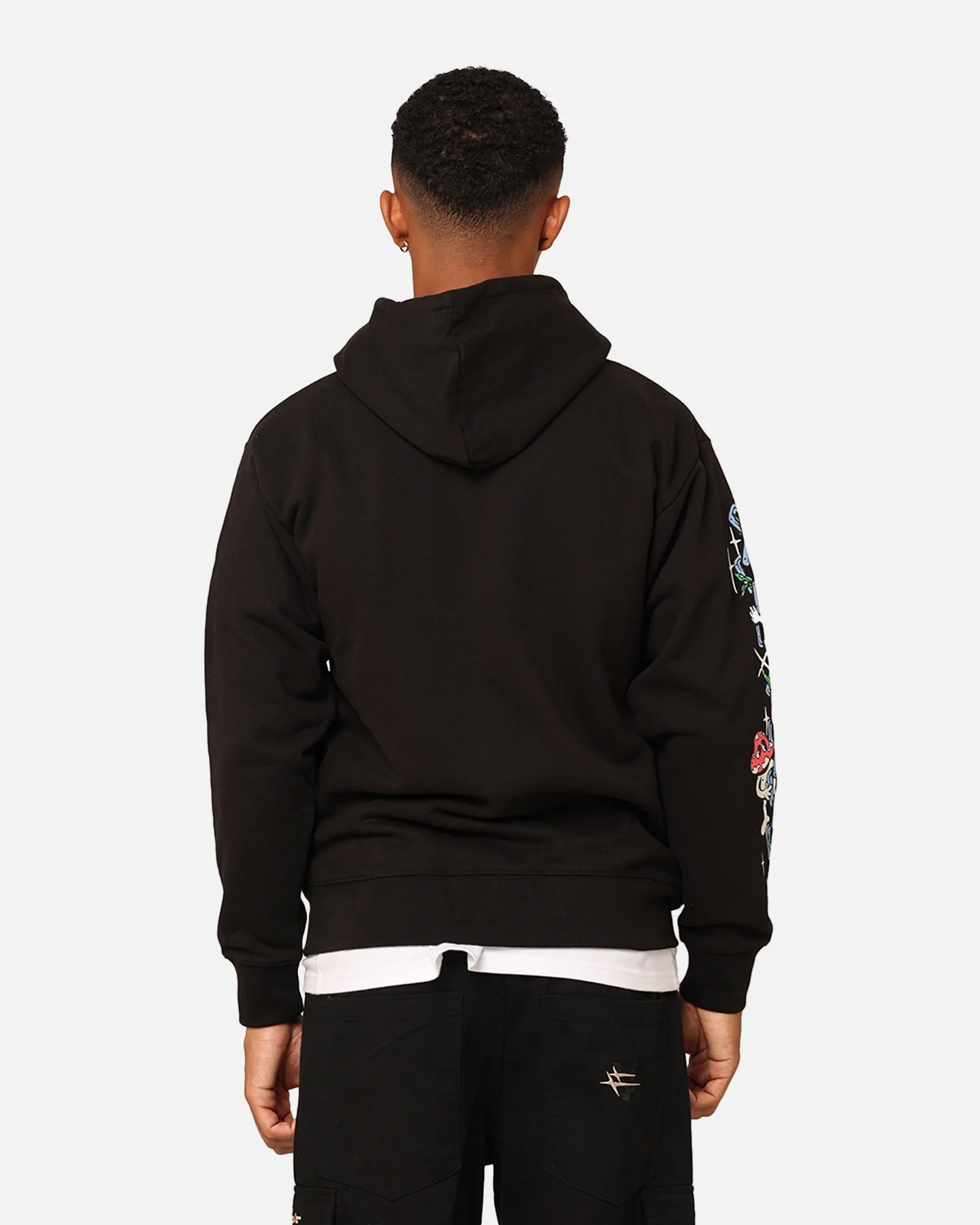 Market Fantasy Farm Pullover Hoodie Black - Image 4