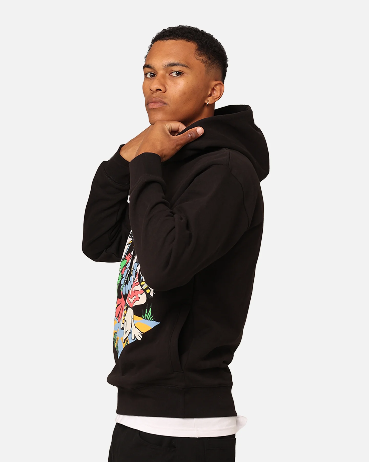Market Fantasy Farm Pullover Hoodie Black - Image 6
