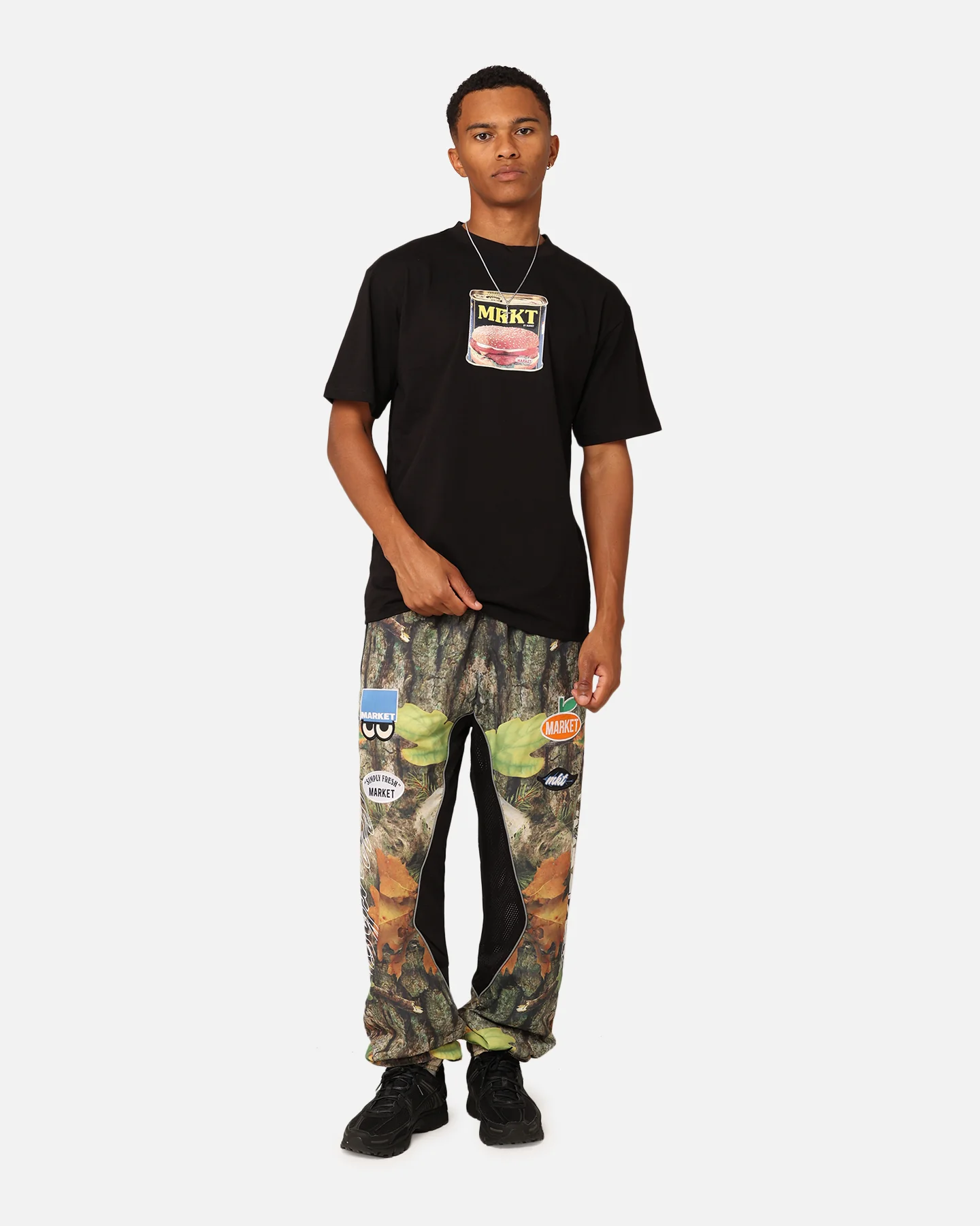 Market Faux Tree Reversible Track Pants Multi - Image 2