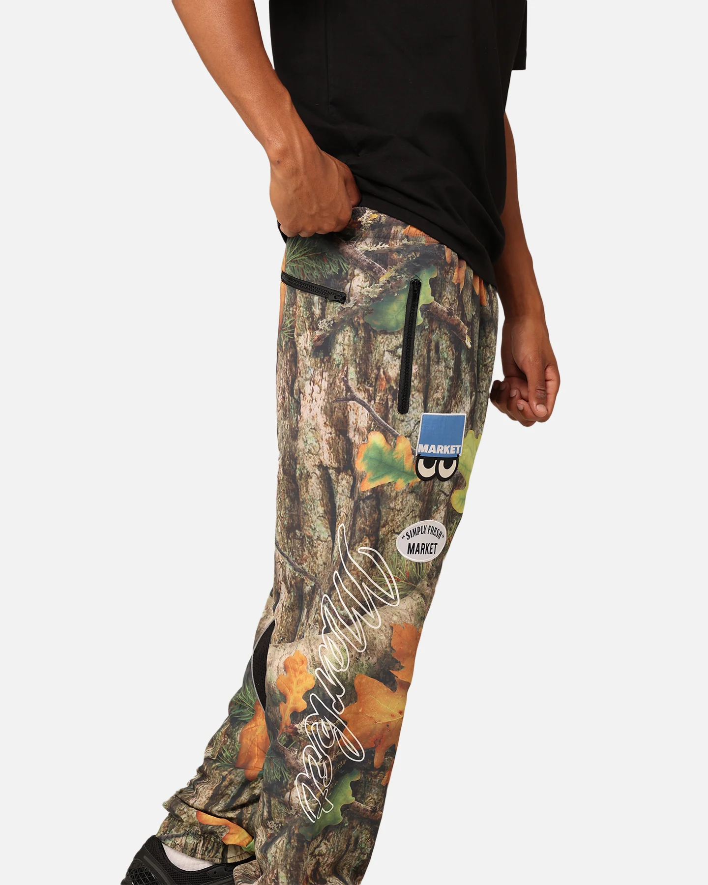 Market Faux Tree Reversible Track Pants Multi - Image 3