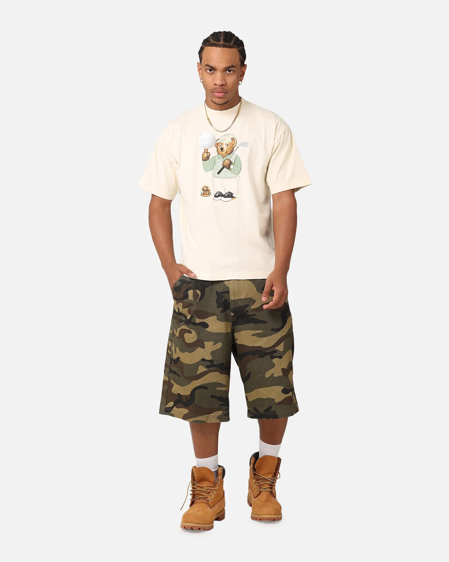 Market Par 5 Bear T-Shirt Ecru - Image 2
