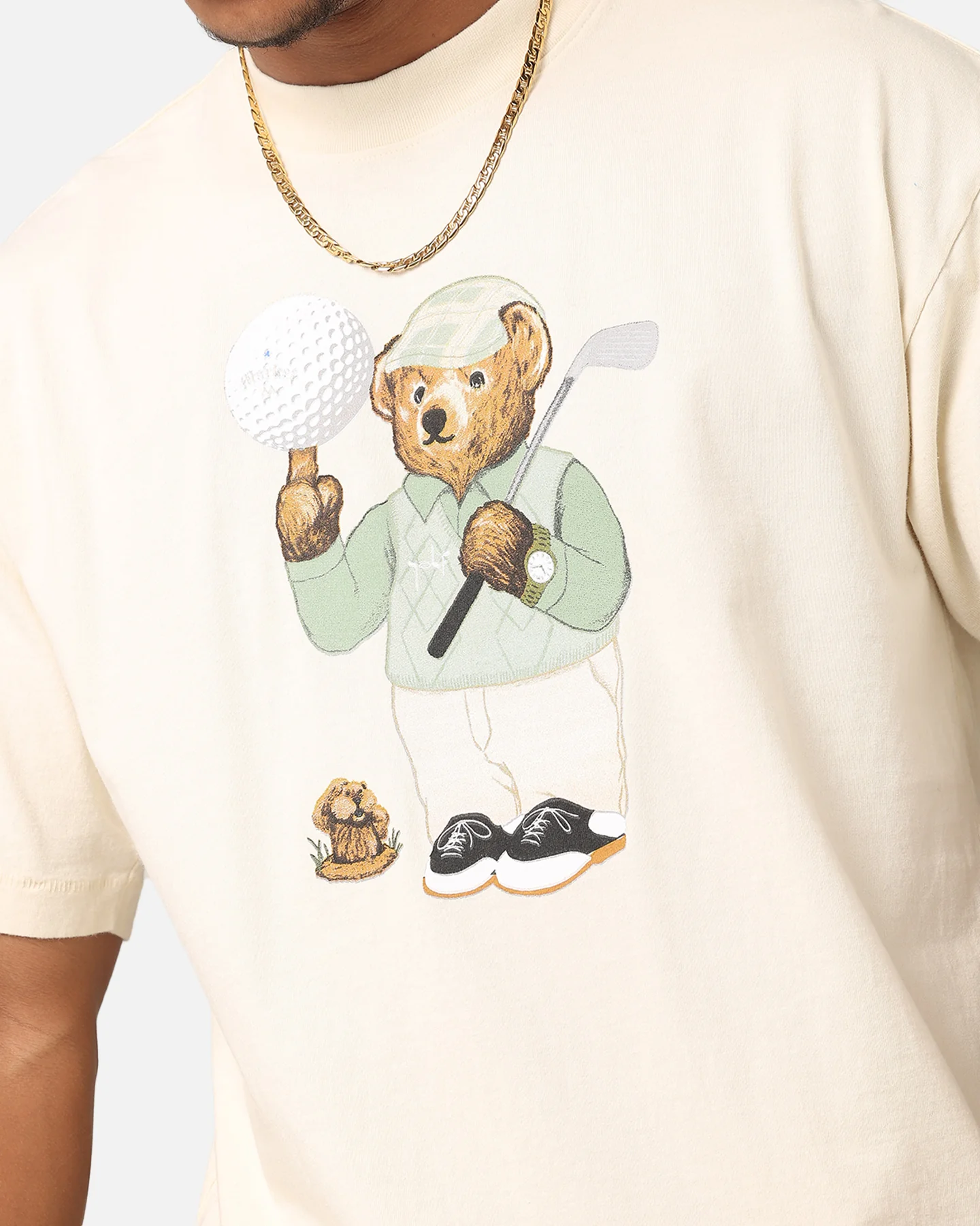 Market Par 5 Bear T-Shirt Ecru - Image 6