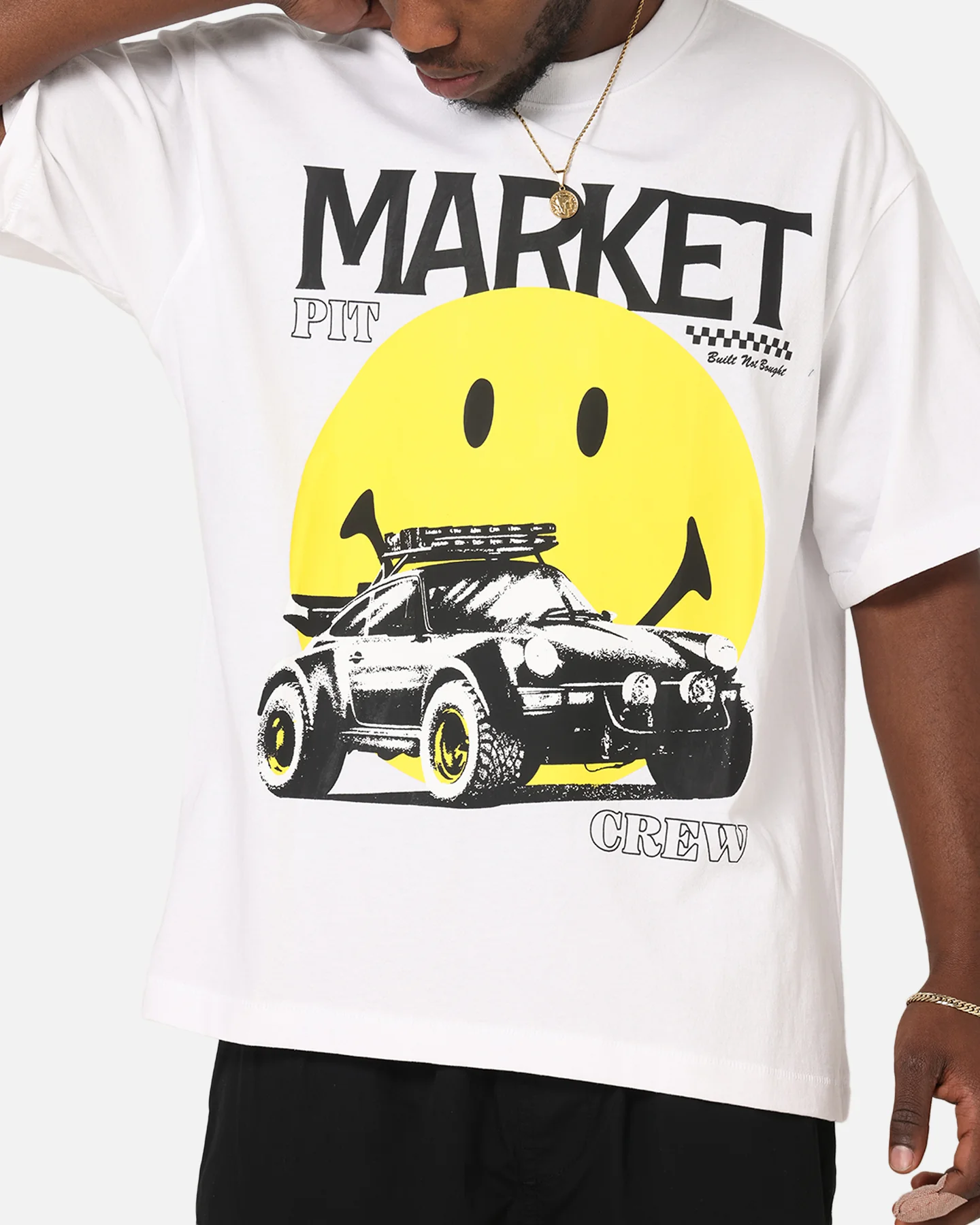 Market Smiley All Four T-Shirt White - Image 6