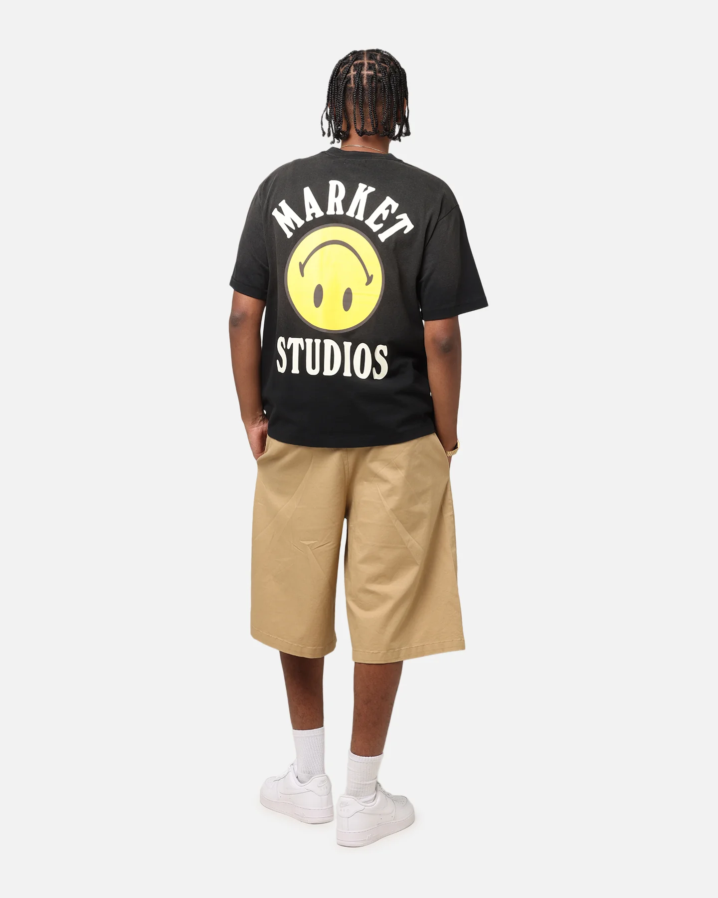 Market Smiley Lockup T-Shirt Black - Image 3