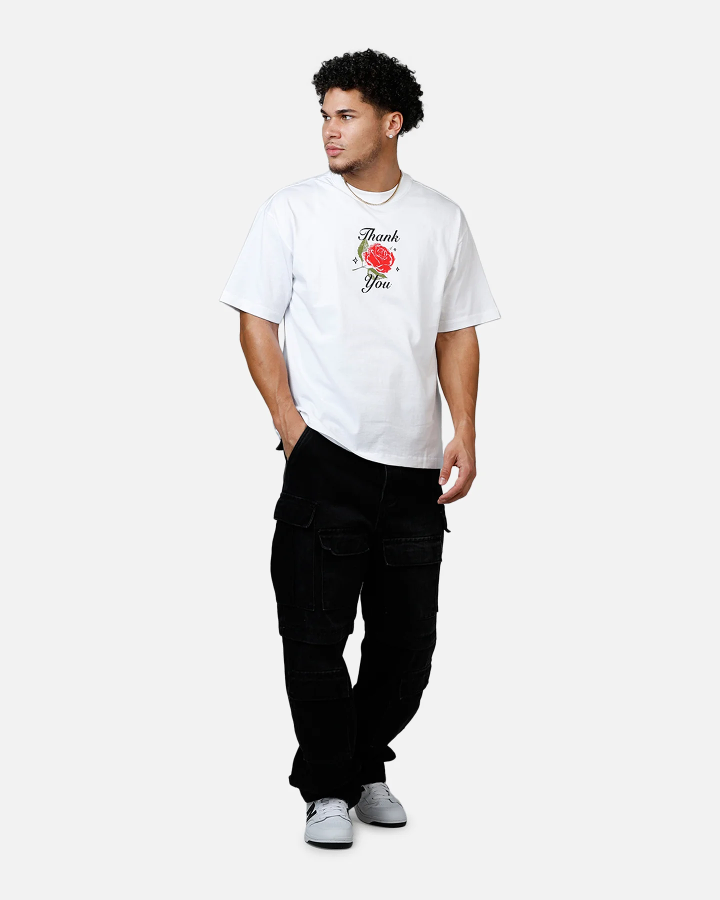 Market Thank You T-Shirt White - Image 3