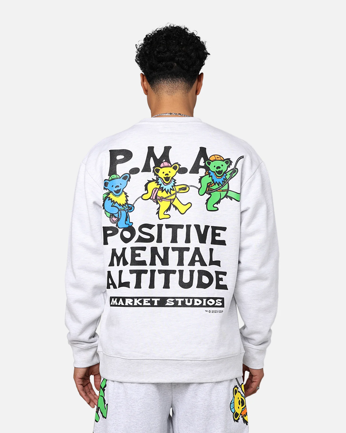 MARKET X Grateful Dead PMA Crewneck Grey - Image 5
