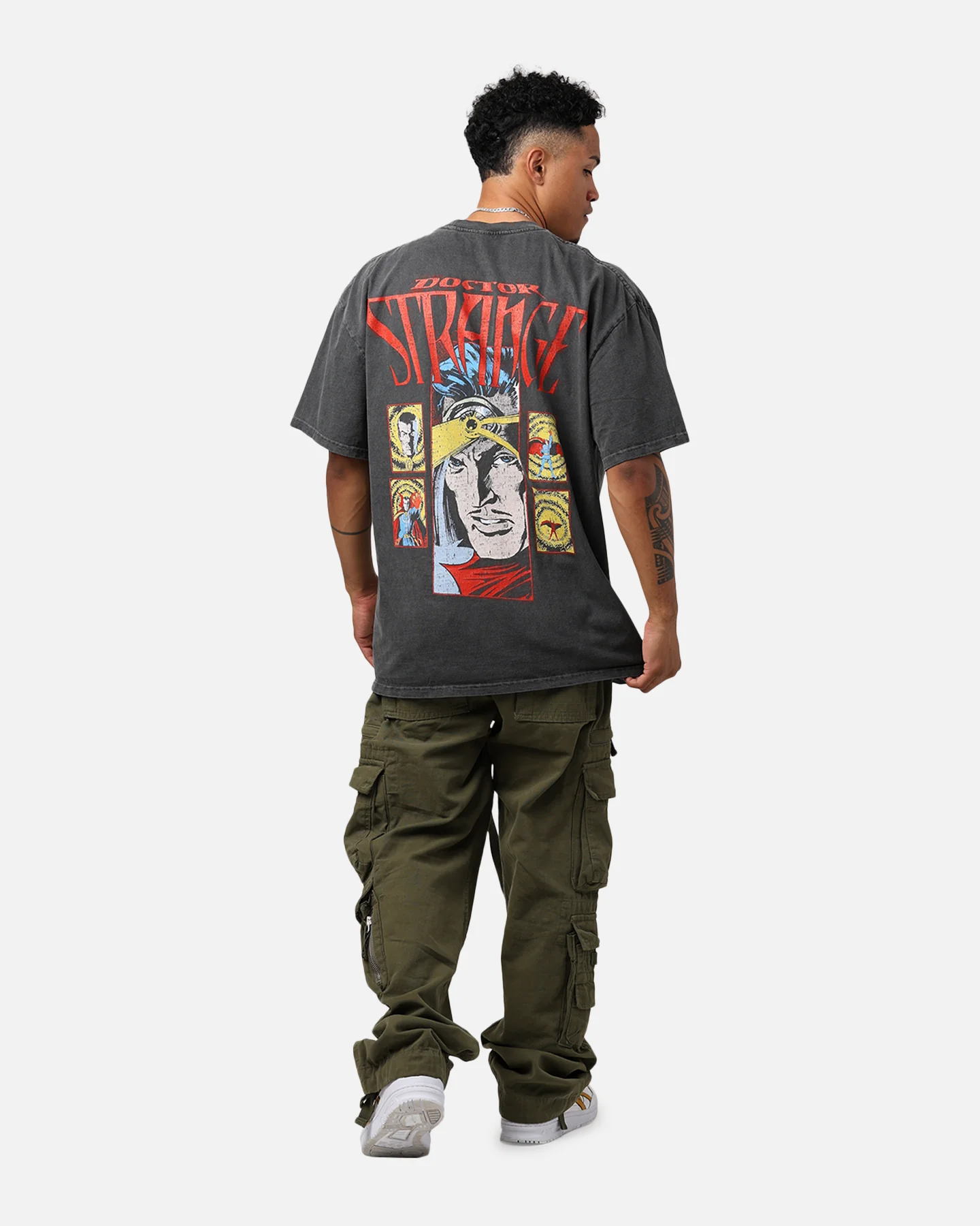 Marvel Doctor Strange Heavyweight Vintage T-Shirt Black Wash - Image 6