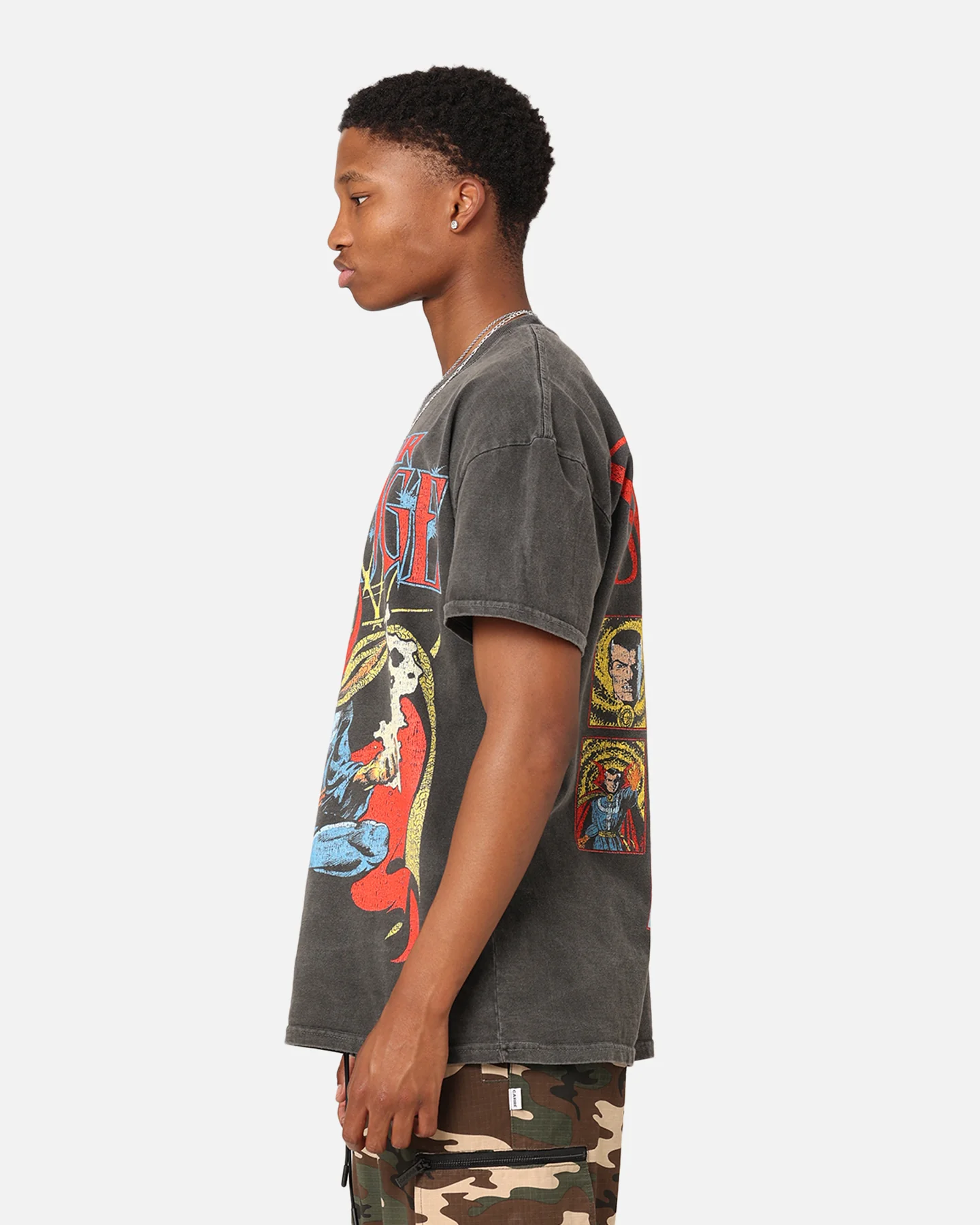 Marvel Doctor Strange Heavyweight Vintage T-Shirt Black Wash - Image 7
