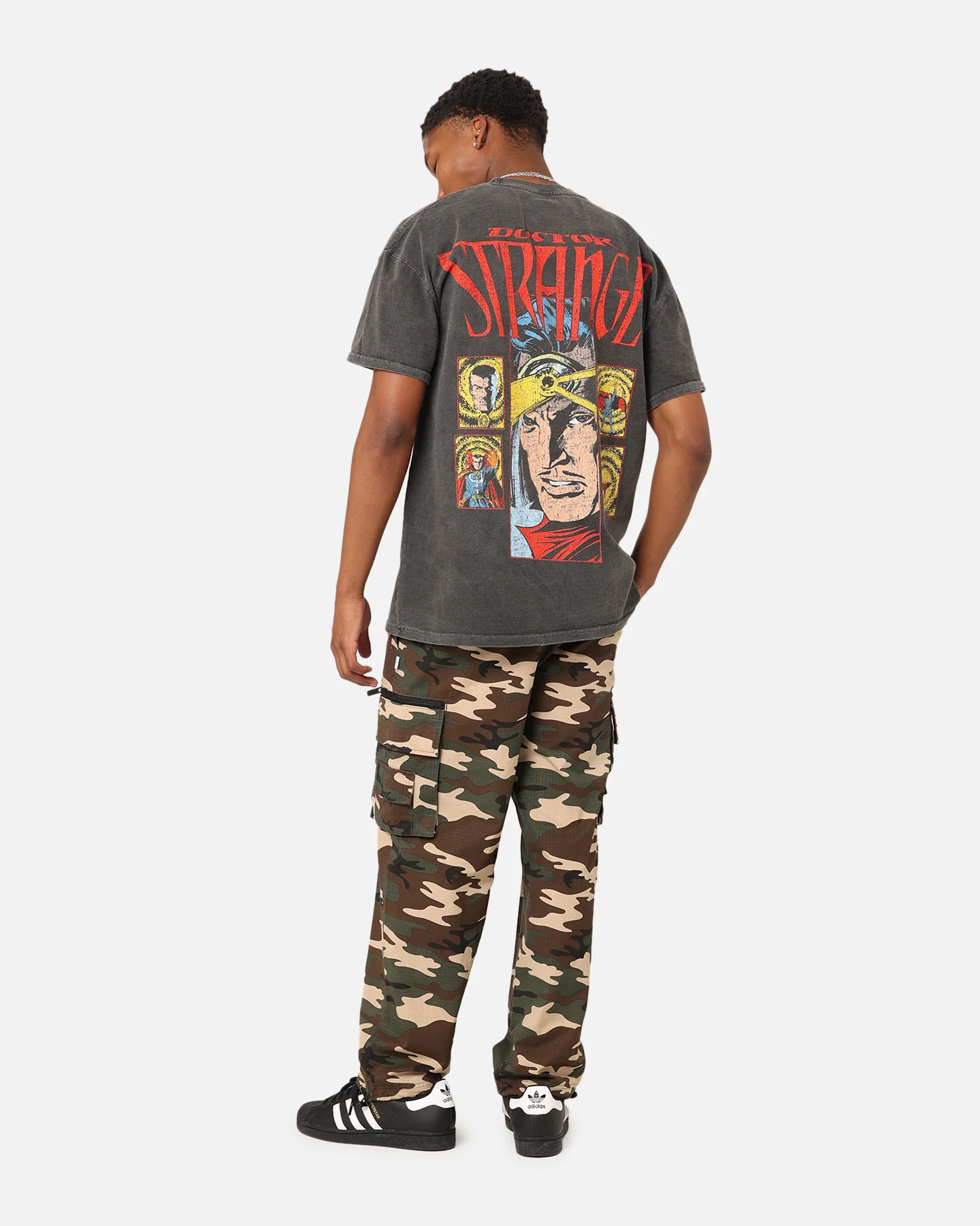 Marvel Doctor Strange Heavyweight Vintage T-Shirt Black Wash - Image 8