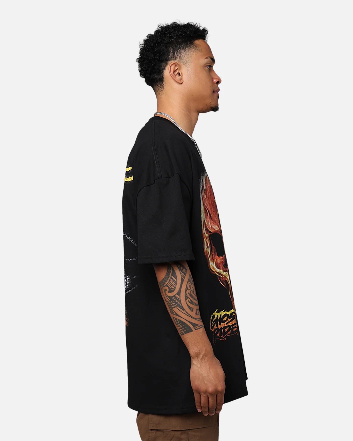 Marvel Ghost Rider Heavyweight T-Shirt Black - Image 6