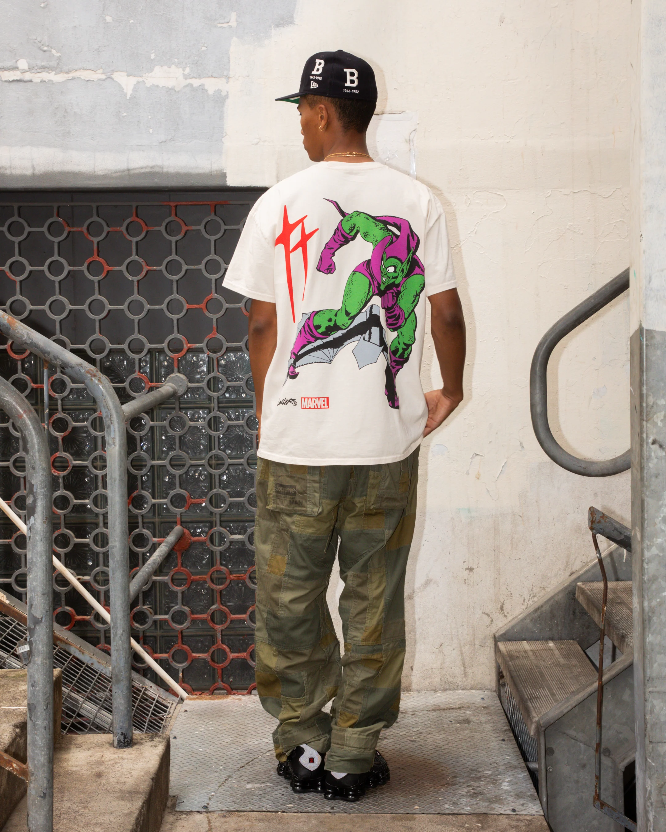 Marvel Spider-Man Green Goblin T-Shirt Off White - Image 3