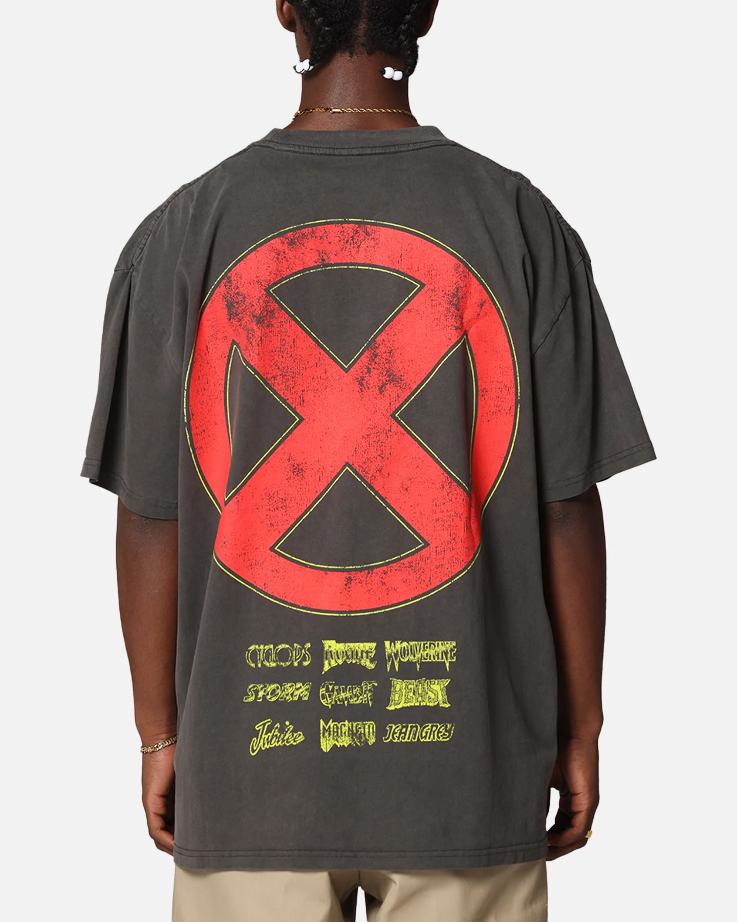 Marvel X-Men The X-Men Heavy T-Shirt Vintage Black Wash - Image 2