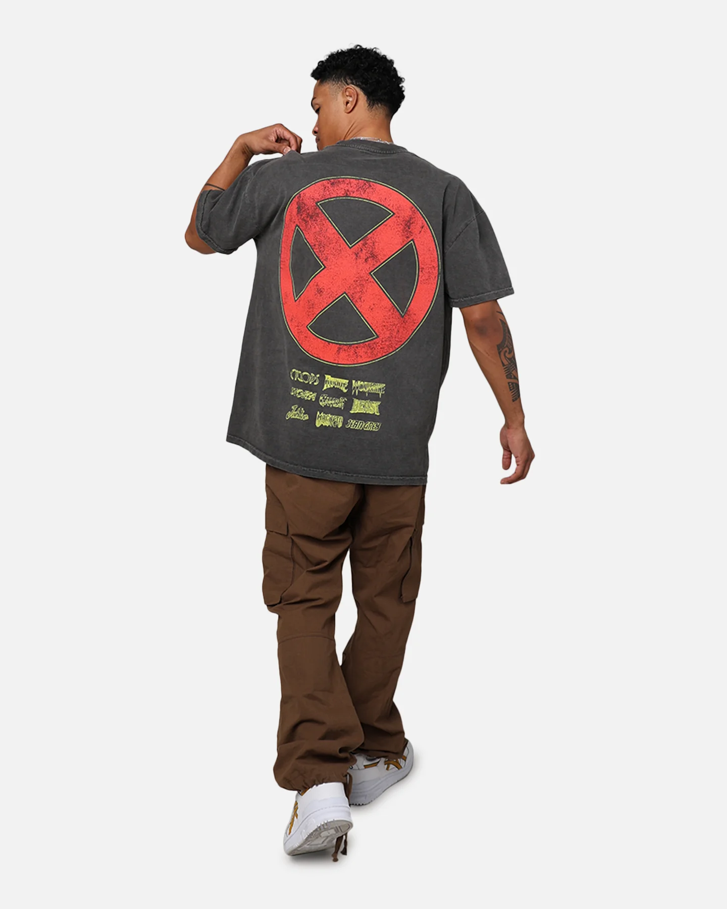 Marvel X-Men The X-Men Heavyweight Vintage T-Shirt Washed Black - Image 3