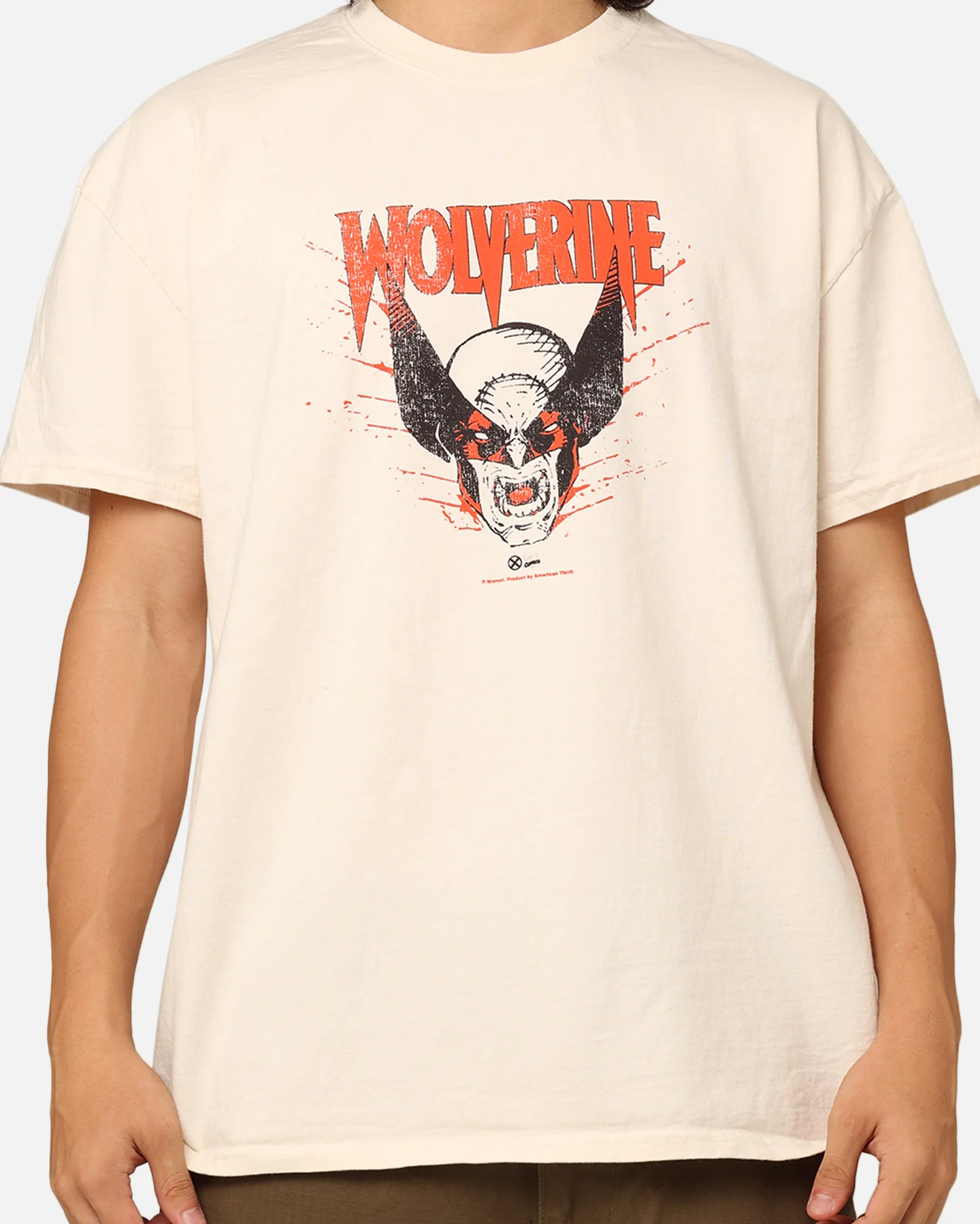 Marvel X-Men Wolverine Heavyweight T-Shirt Off White - Image 4