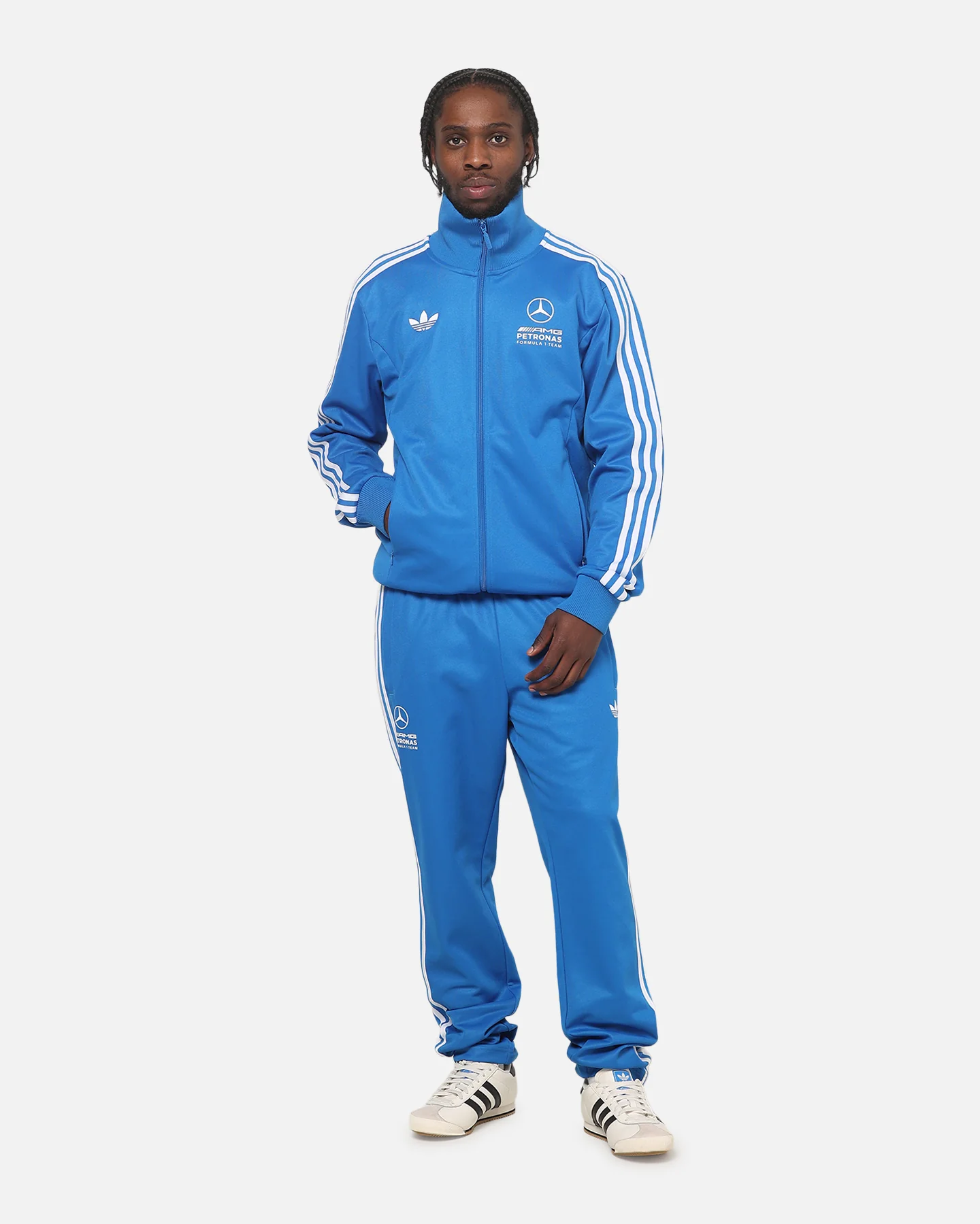 Adidas Mercedes-AMG Petronas Formula 1 Track Jacket Blue - Image 3