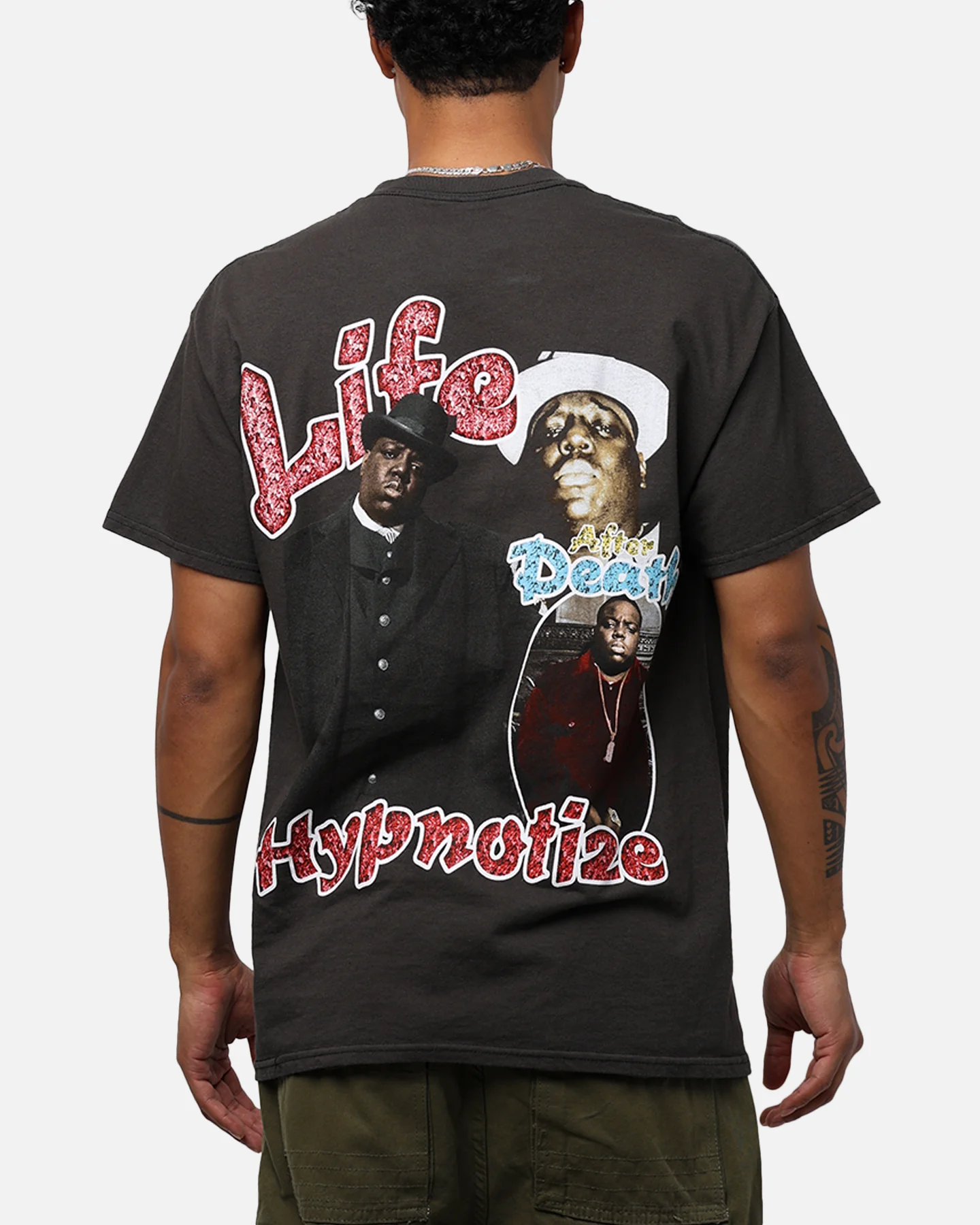 Merch Traffic Notorious BIG T-Shirt Black - Image 2