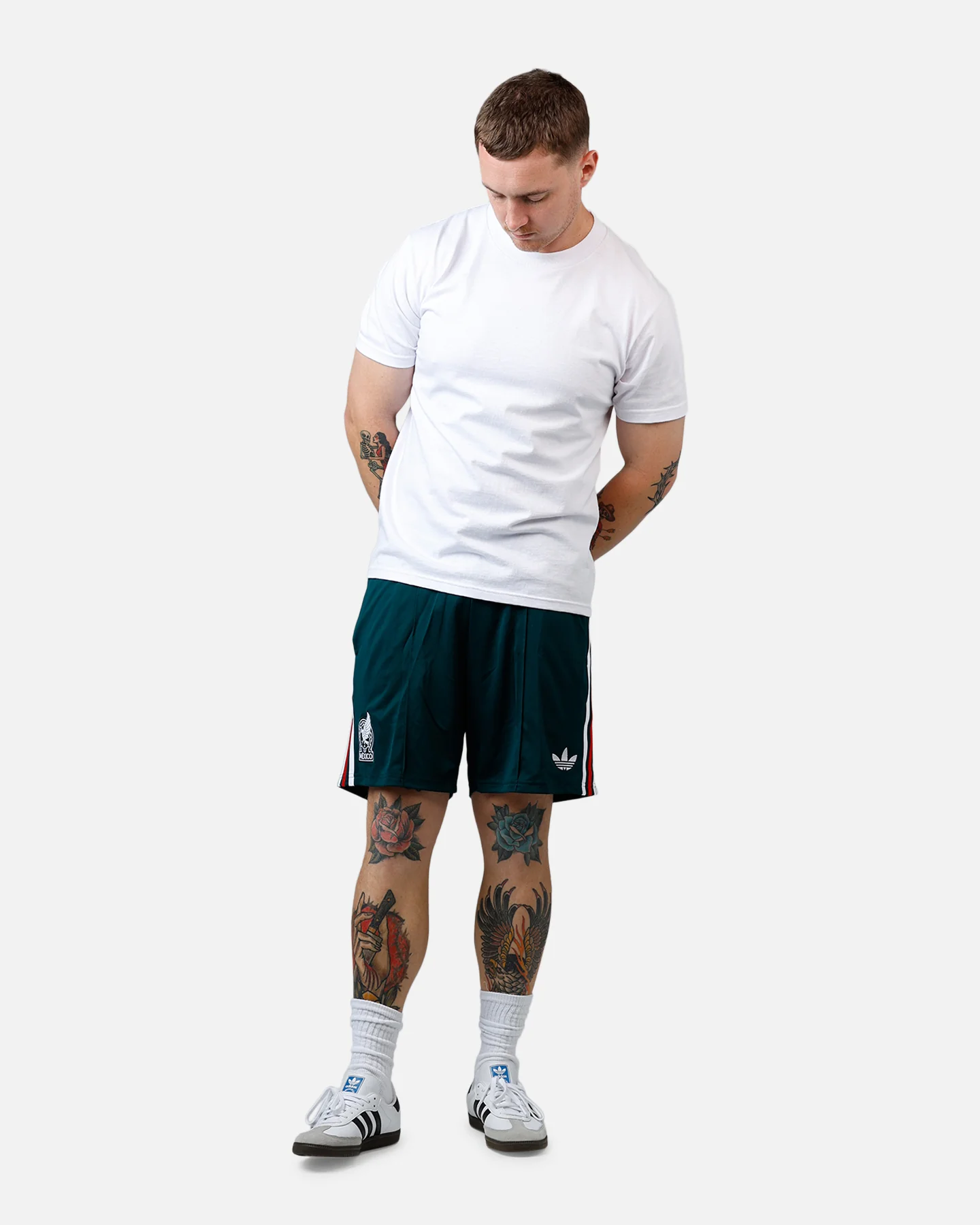 Adidas Mexico Away Replica Shorts Dark Green - Image 2