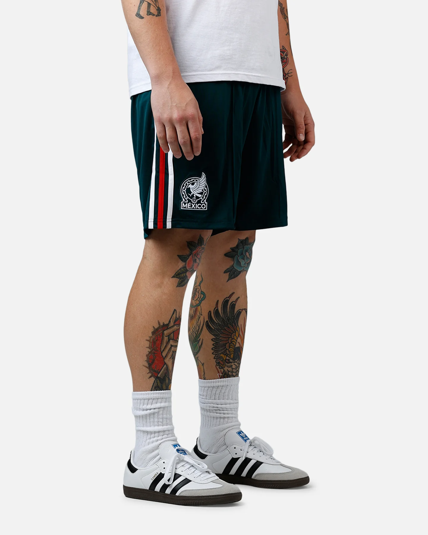 Adidas Mexico Away Replica Shorts Dark Green - Image 6