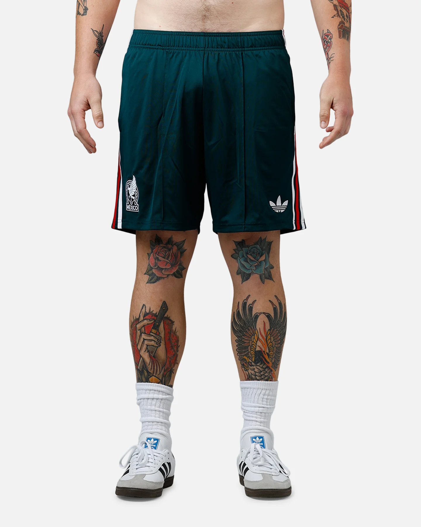 Adidas Mexico Away Replica Shorts Dark Green - Image 7